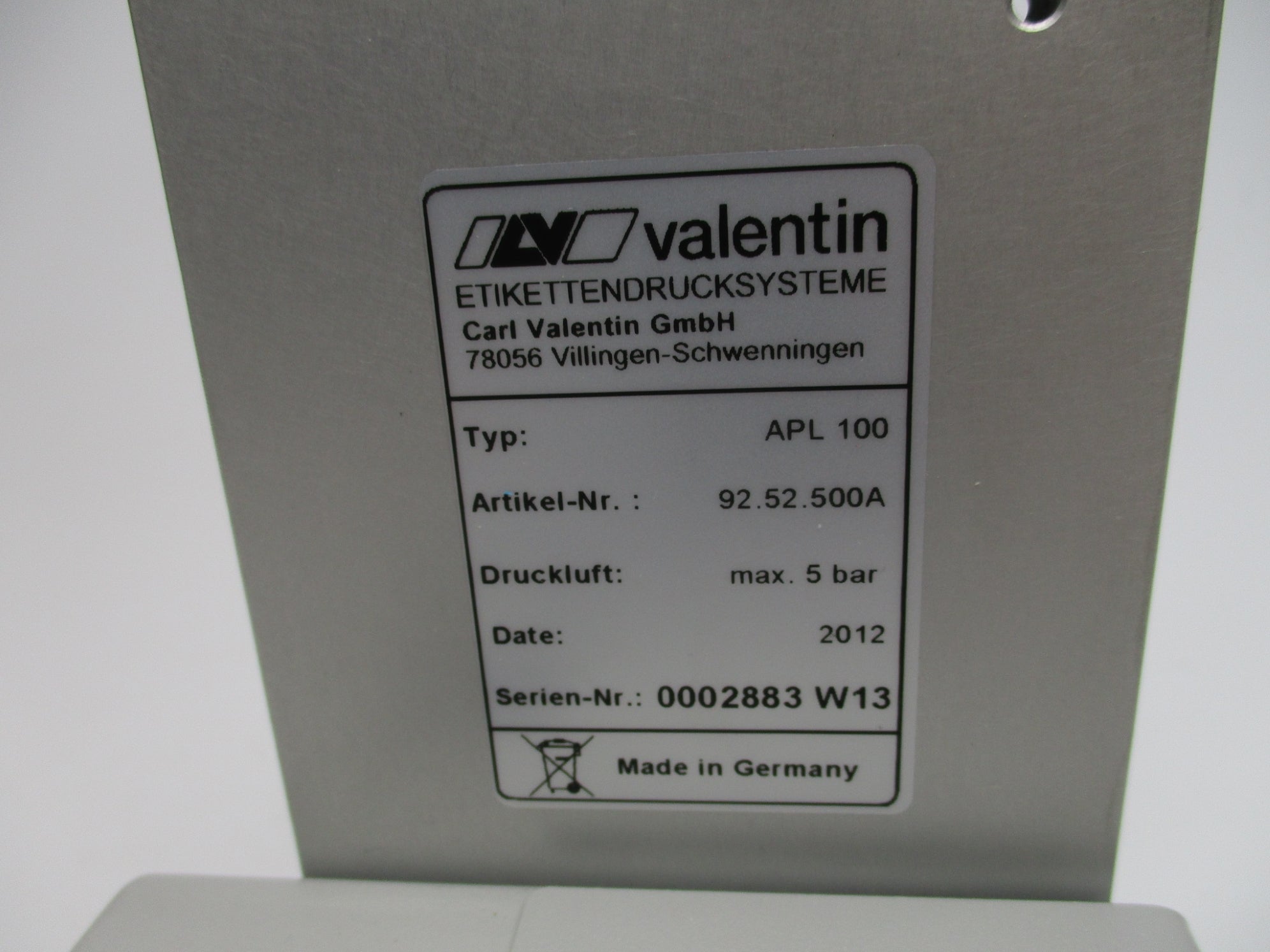 VALENTIN APL100 NSMP
