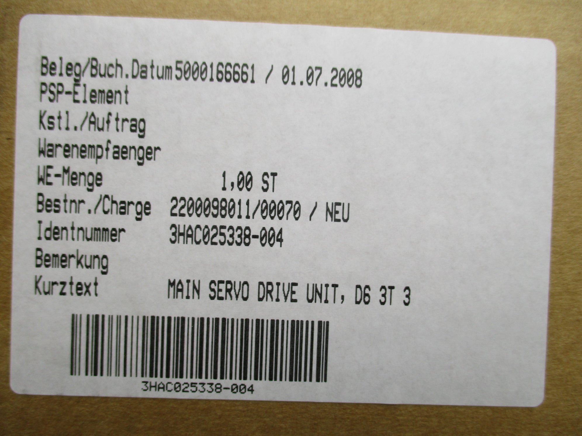 ABB 3HAC025338-004 NSMP