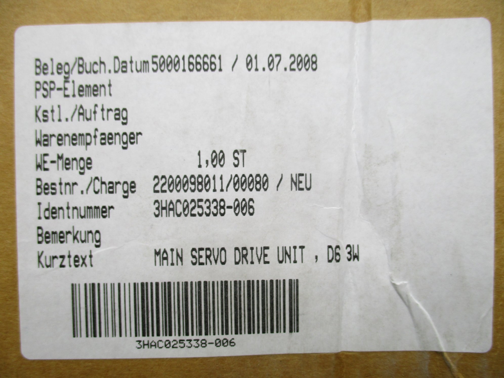 ABB 3HAC025338-006 NSMP