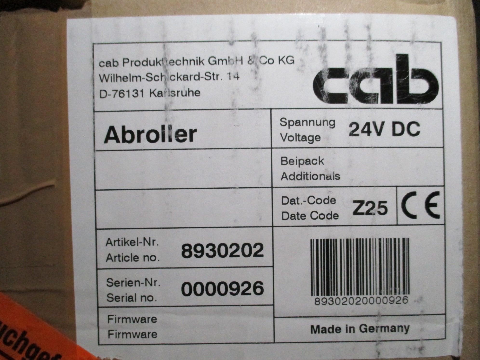 CAB 8930202 NSMP