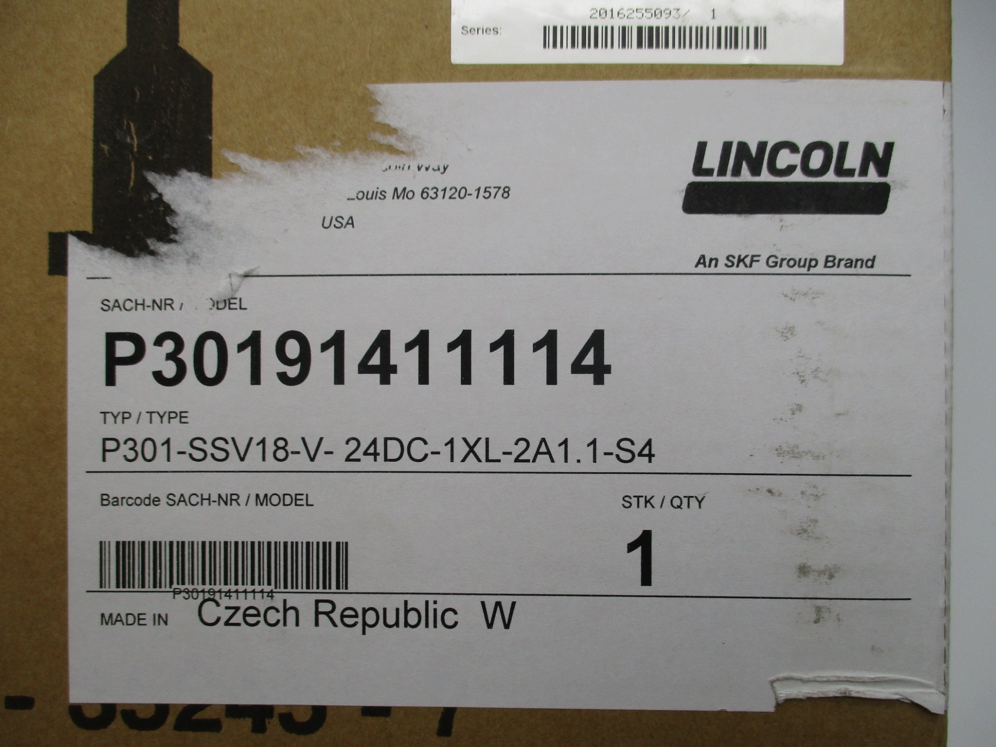 LINCOLN P30191411114 NSMP