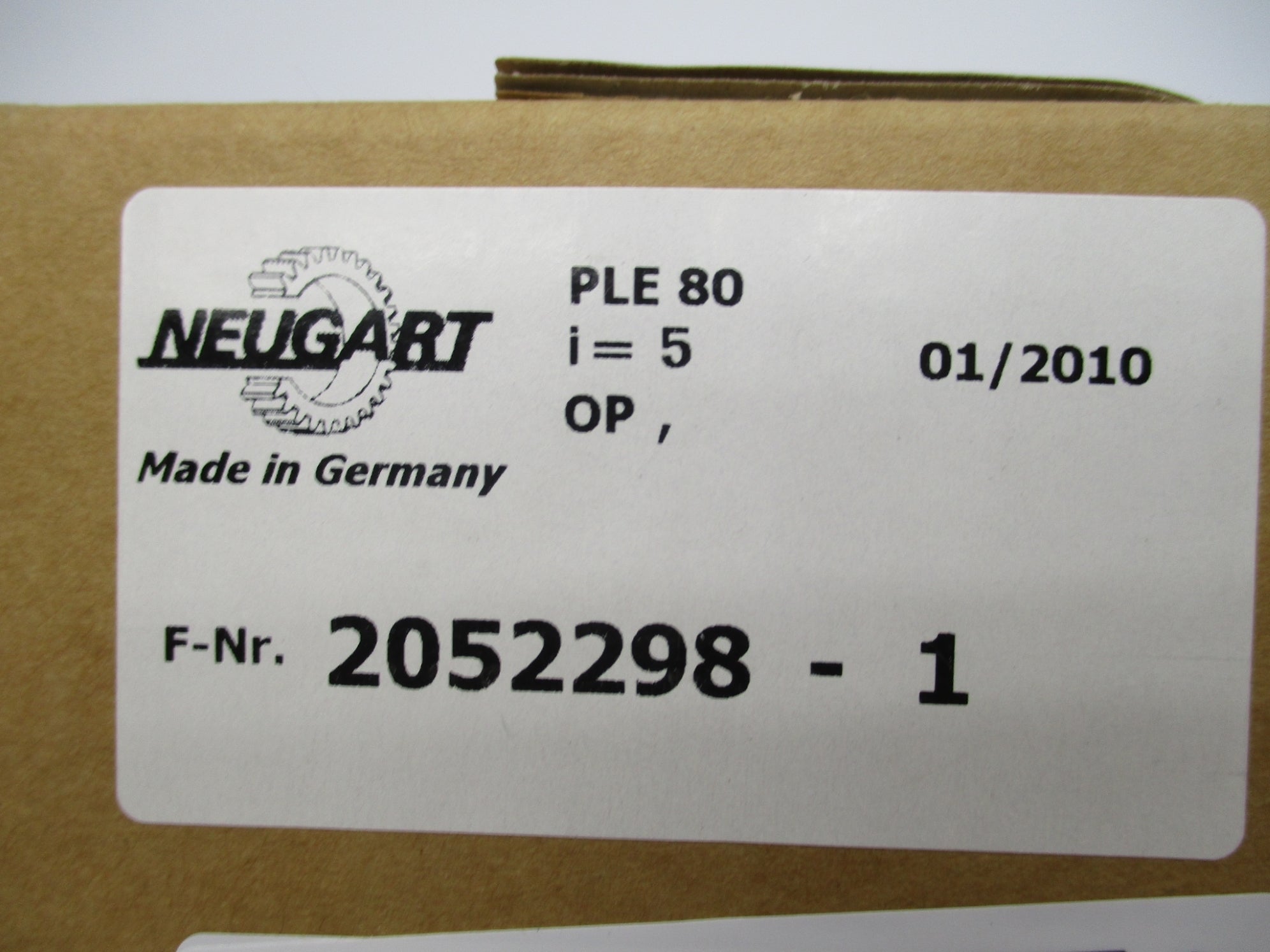 NEUGART 2052298-1 PLE80 NSFS