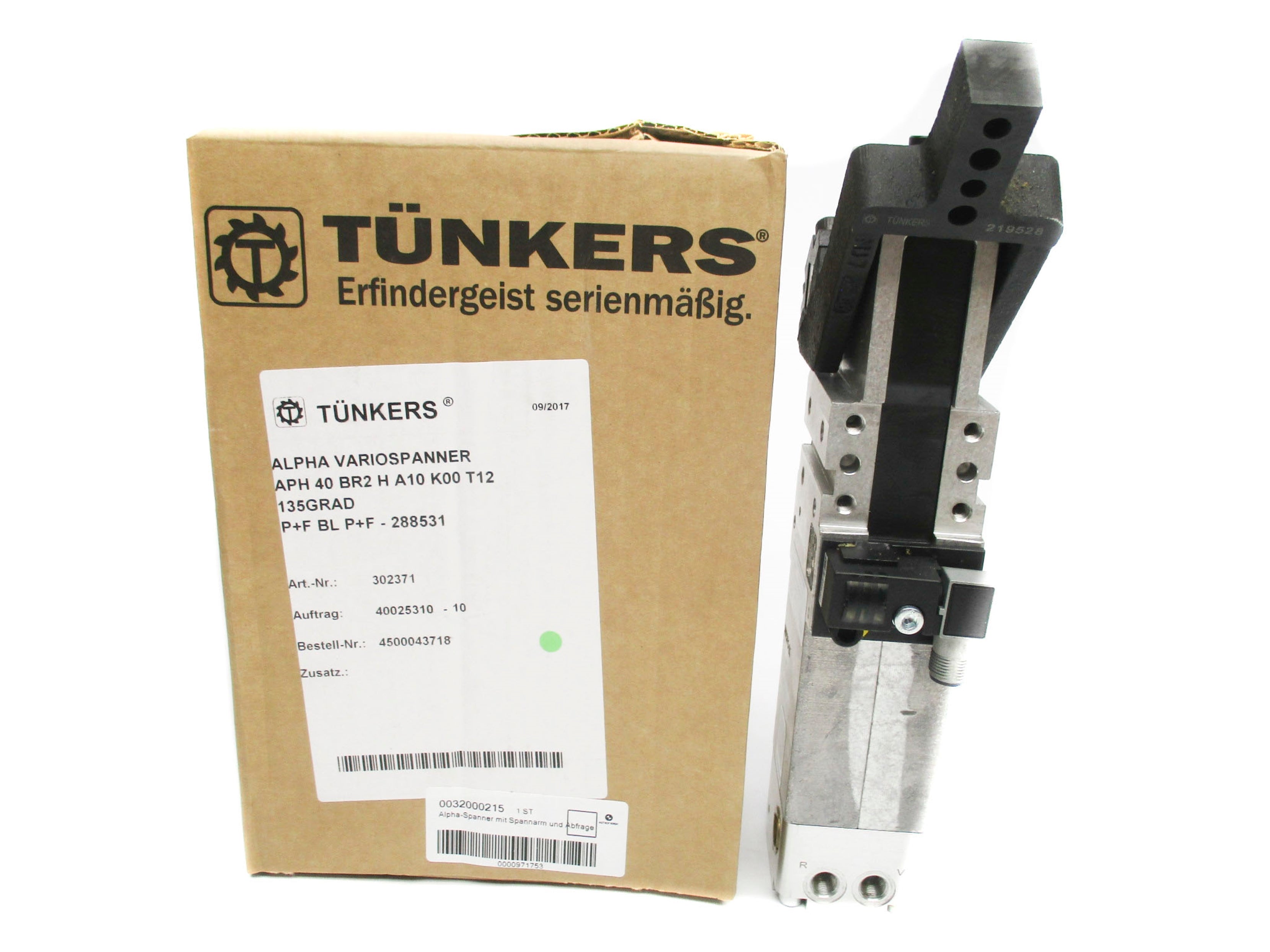 TUNKERS 302371 APH40BR2HA10K00T12 NSMP
