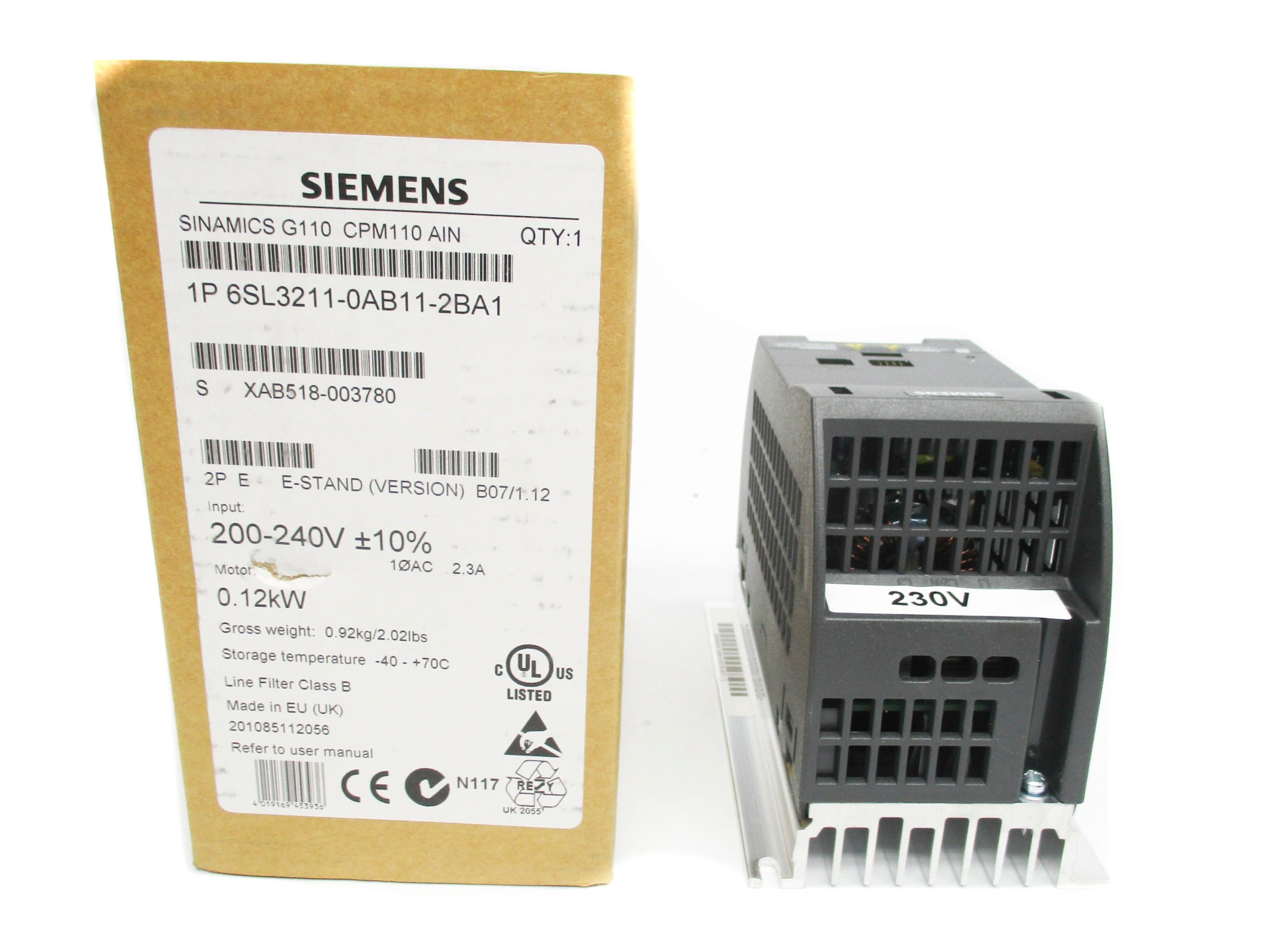 SIEMENS 6SL3211-0AB11-5AB1 NSMP