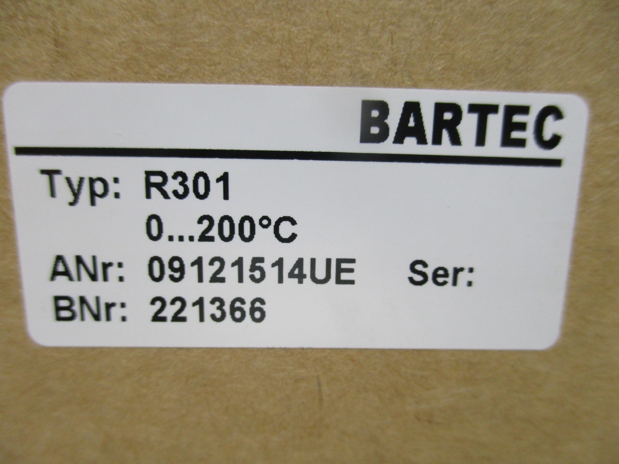 BARTEC R301 NSMP