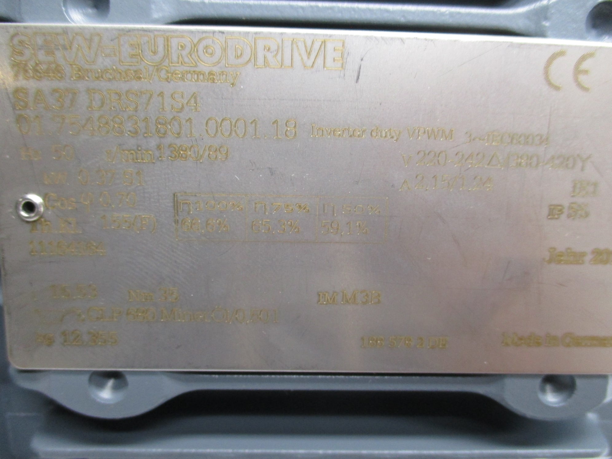 SEW-EURODRIVE SA37DRS71S4 NSMP