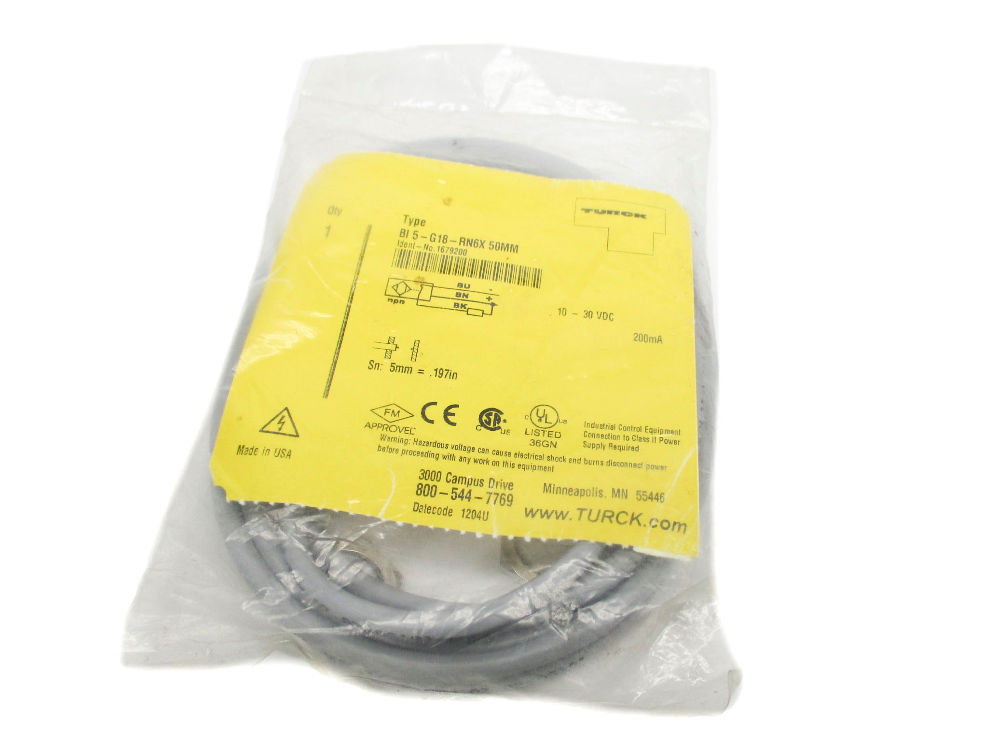 TURCK BI5-G18-RN6X 50MM NSMP