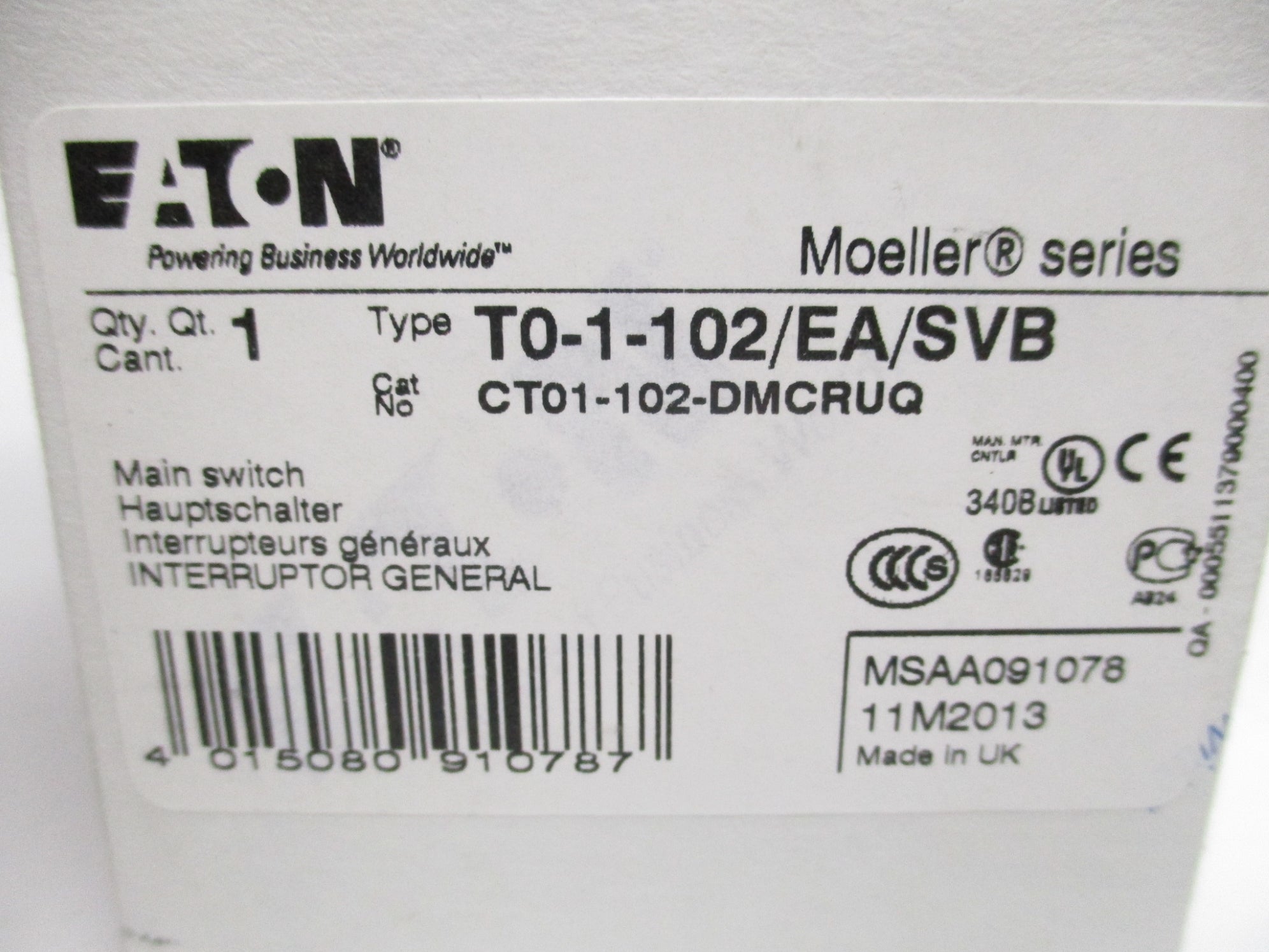 EATON T0-1-102/EA/SVB NSMP