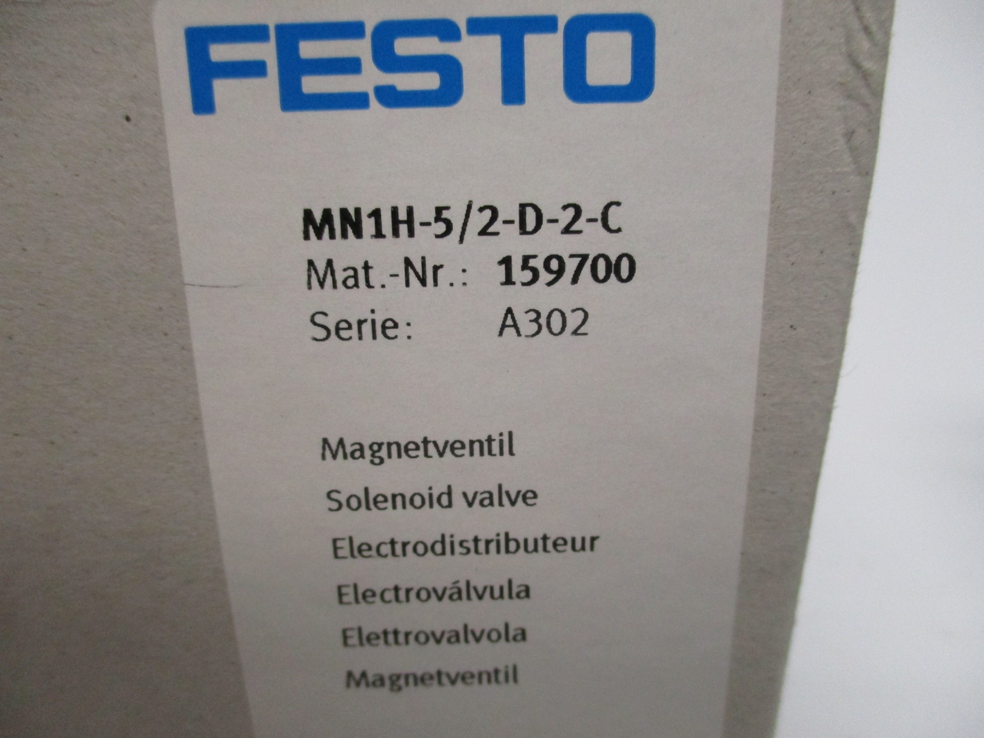 FESTO MN1H-5/2-D-2-C (AS PICTURED) NSMP