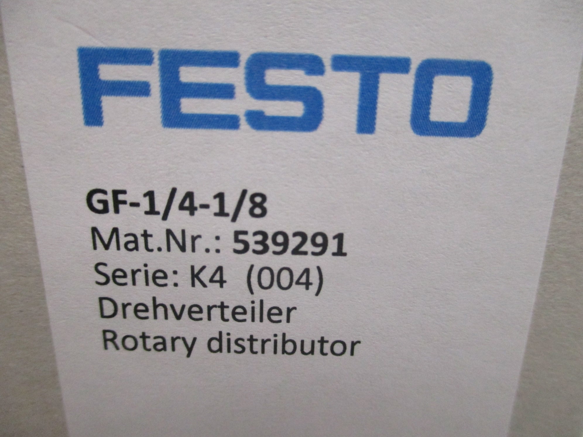 FESTO GF-1/4-1/8 539291 NSFS