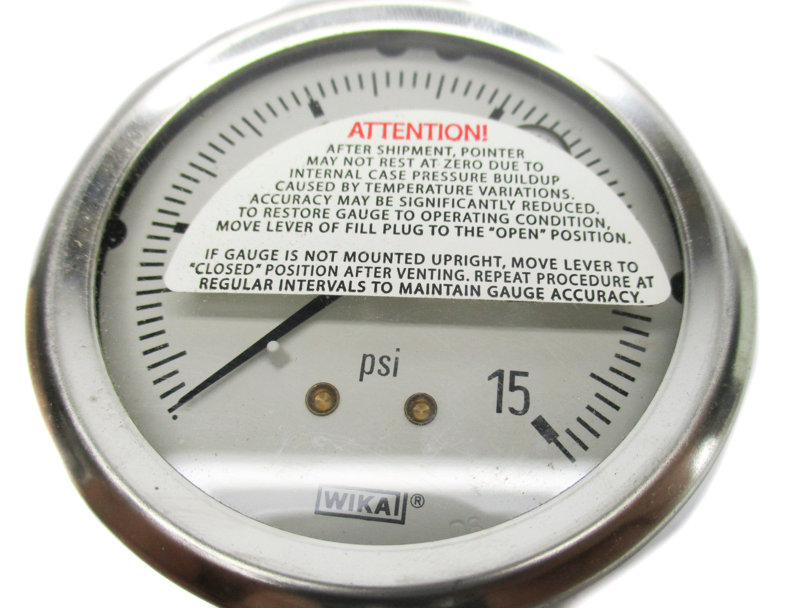 WIKA 9767037 213.532.5 15PSI NSMP