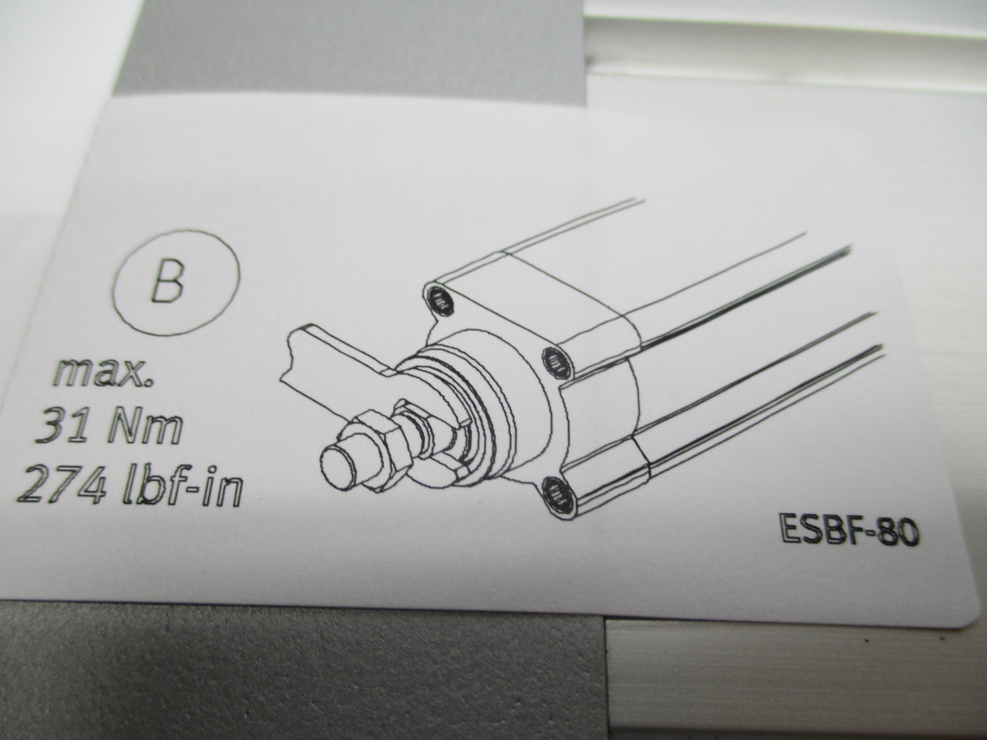 FESTO ESBF-BS-80-200-5P 1347391 31NM NSNP