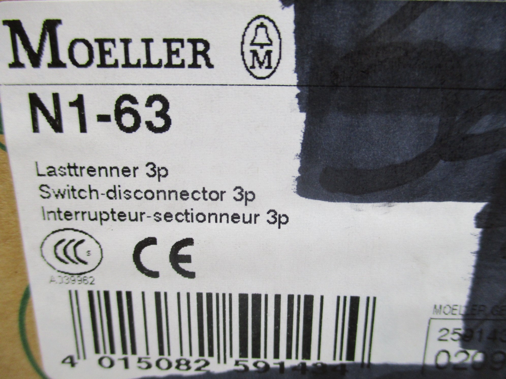 KLOCKNER MOELLER N1-63 NSMP