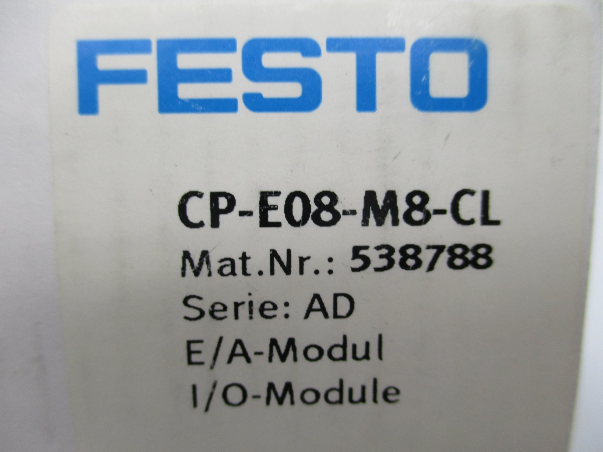 FESTO CP-E08-M8-CL 538788 NSMP