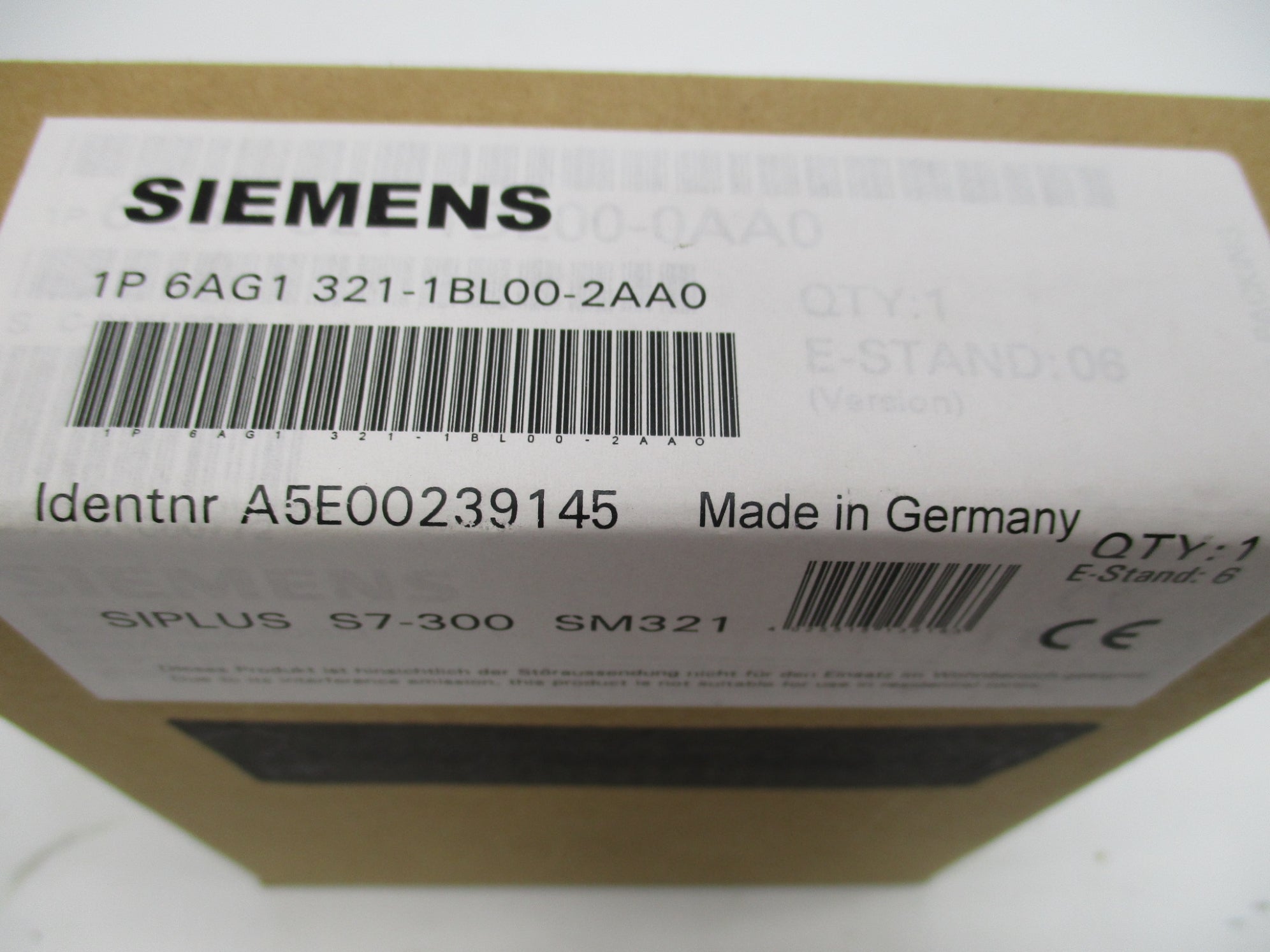 SIEMENS 6AG1321-1BL00-2AA0 NSFS