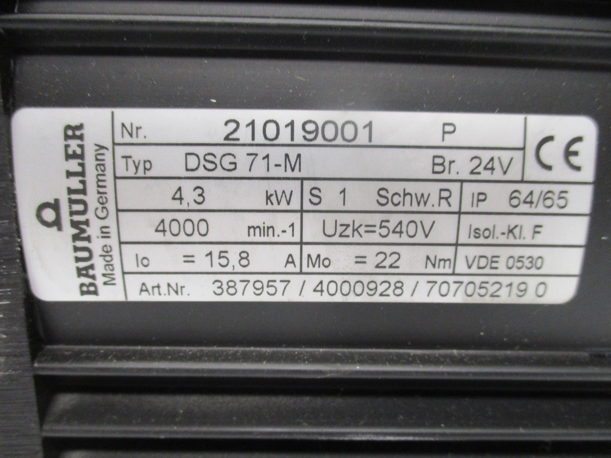 BAUMULLER DSG71-M UNMP