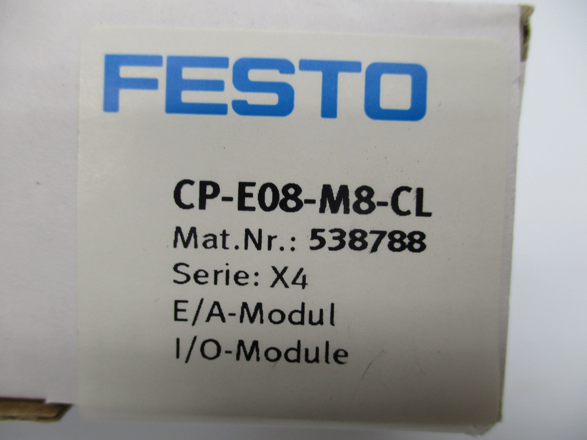 FESTO CP-E08-M8-CL 538788 NSFS