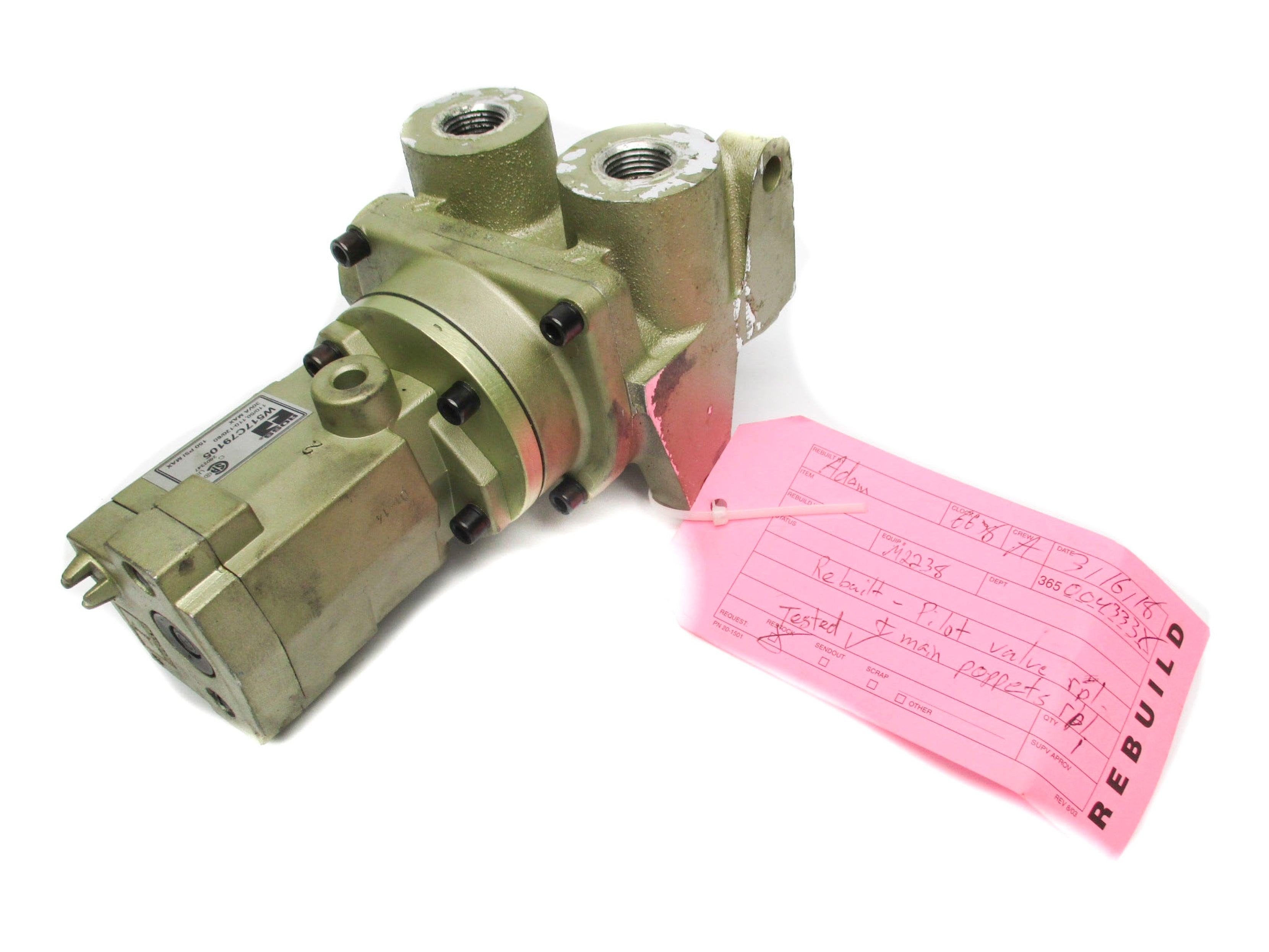 ROSS 2776B4001 110/50-120V/60HZ 150PSI REMAN