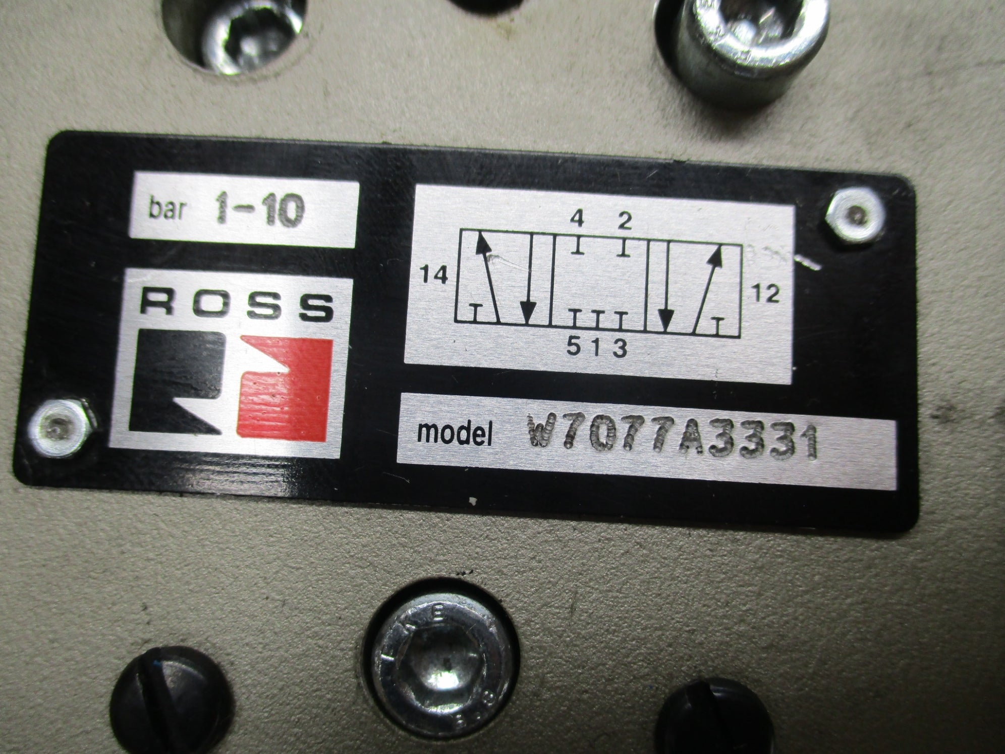 ROSS W7077A3331 110V/50HZ-120V/60HZ 1-10BAR UNMP
