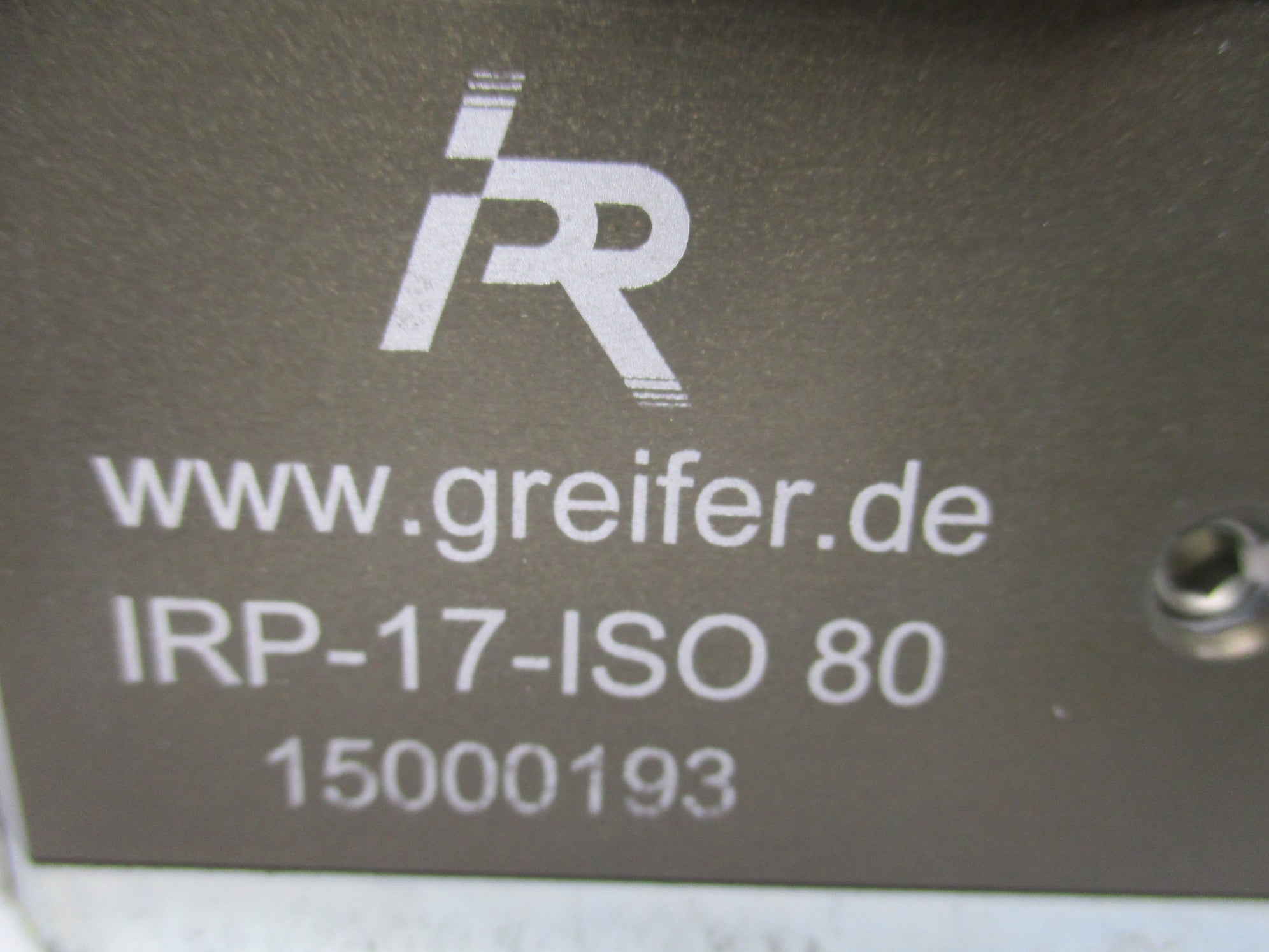 GREIFER IRP-17-ISO80 NSNP