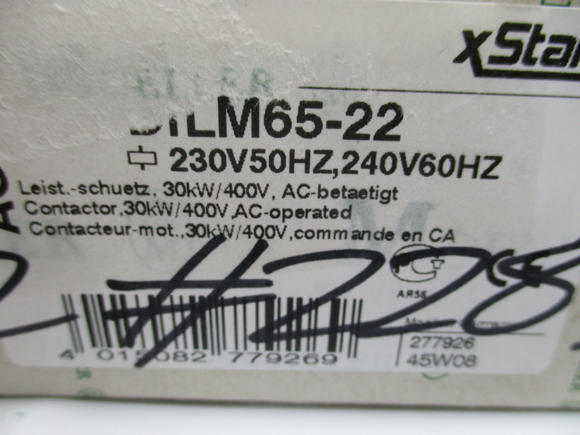 KLOCKNER MOELLER DILM65-22 230V/50HZ-340V/60HZ NSMP