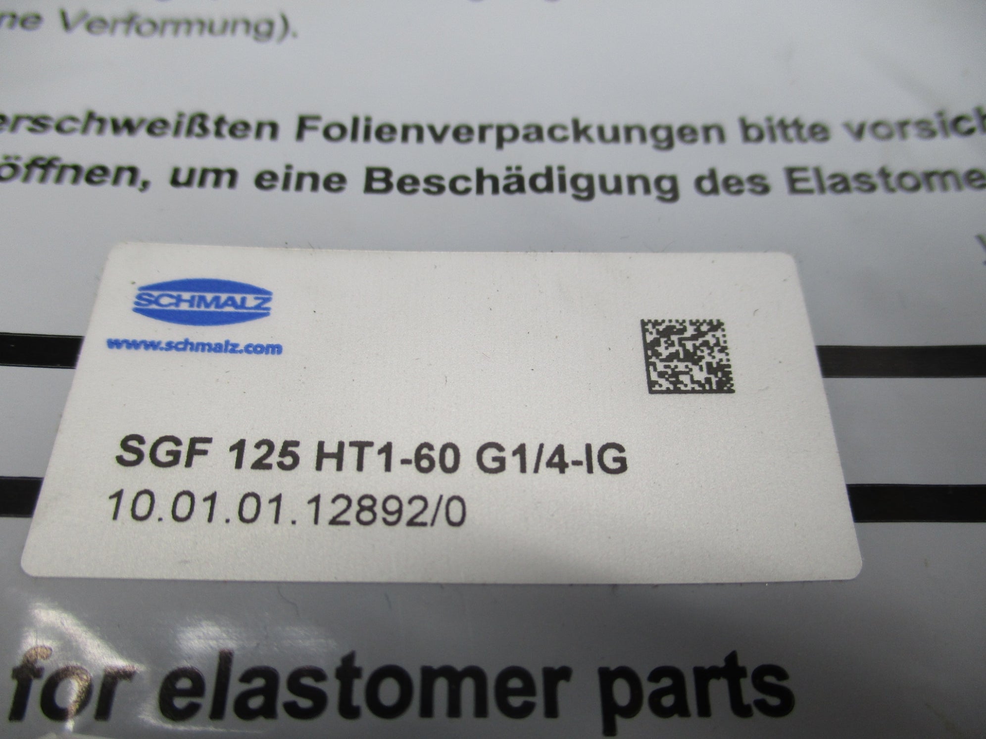 SCHMALZ SGF125HT1-60G1/4-IG NSMP