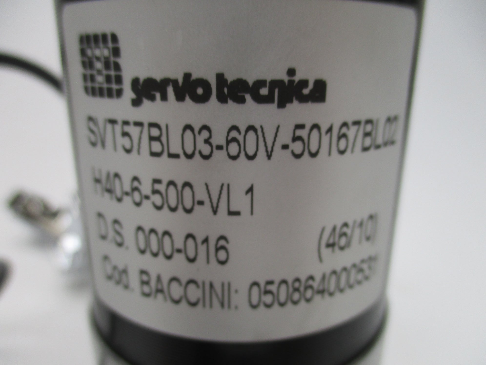 SERVO TECNICA SVT57BL03-60V-50167BL02 (AS PICTURED) NSNP