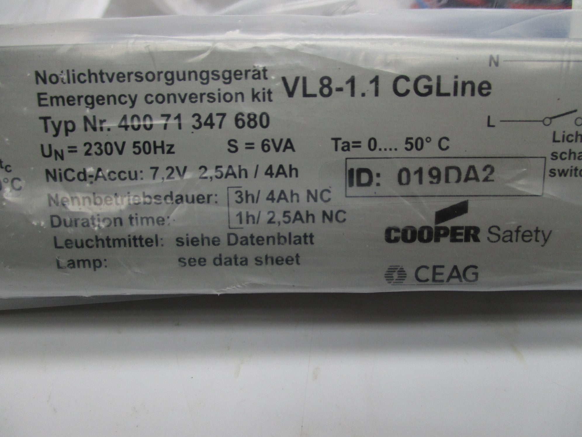 COOPER VL8-1.1CGLINE NSMP