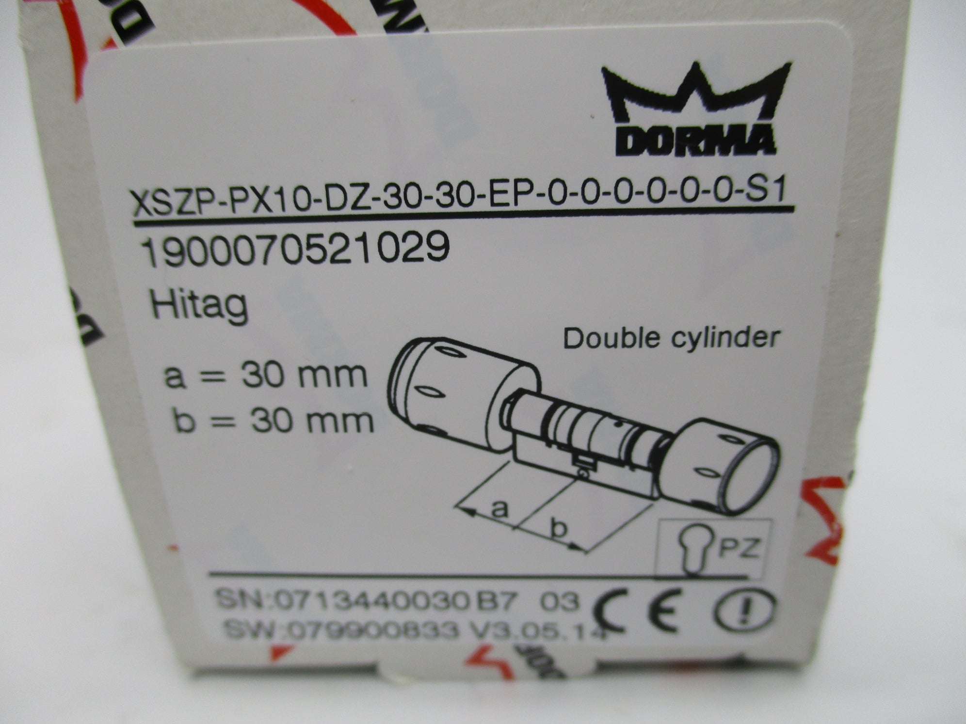DORMA XSZP-PX10-DZ-30-30-EP-0-0-0-0-0-0-S1 NSFS