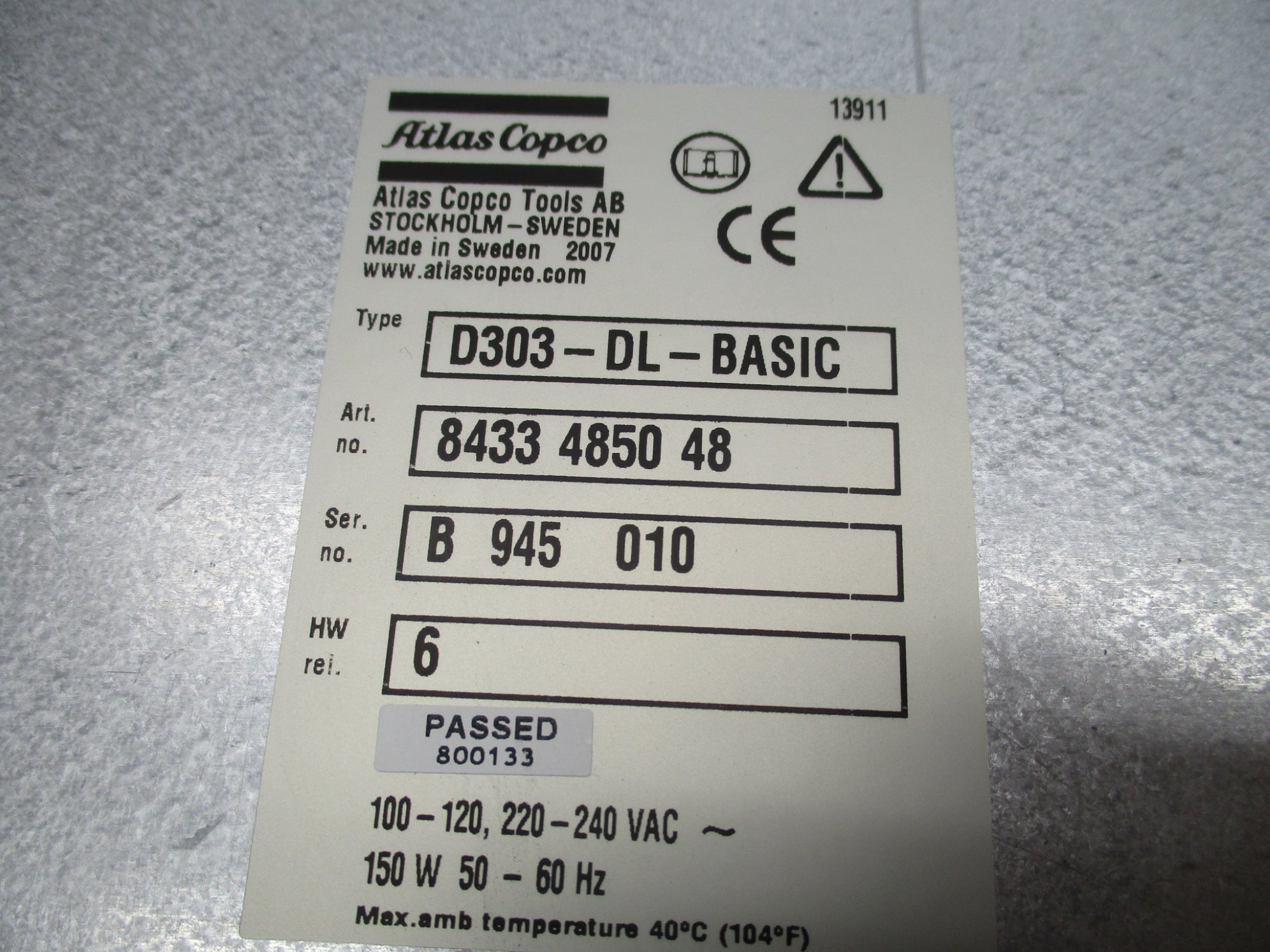 ATLAS COPCO D303-DL-BASIC UNMP