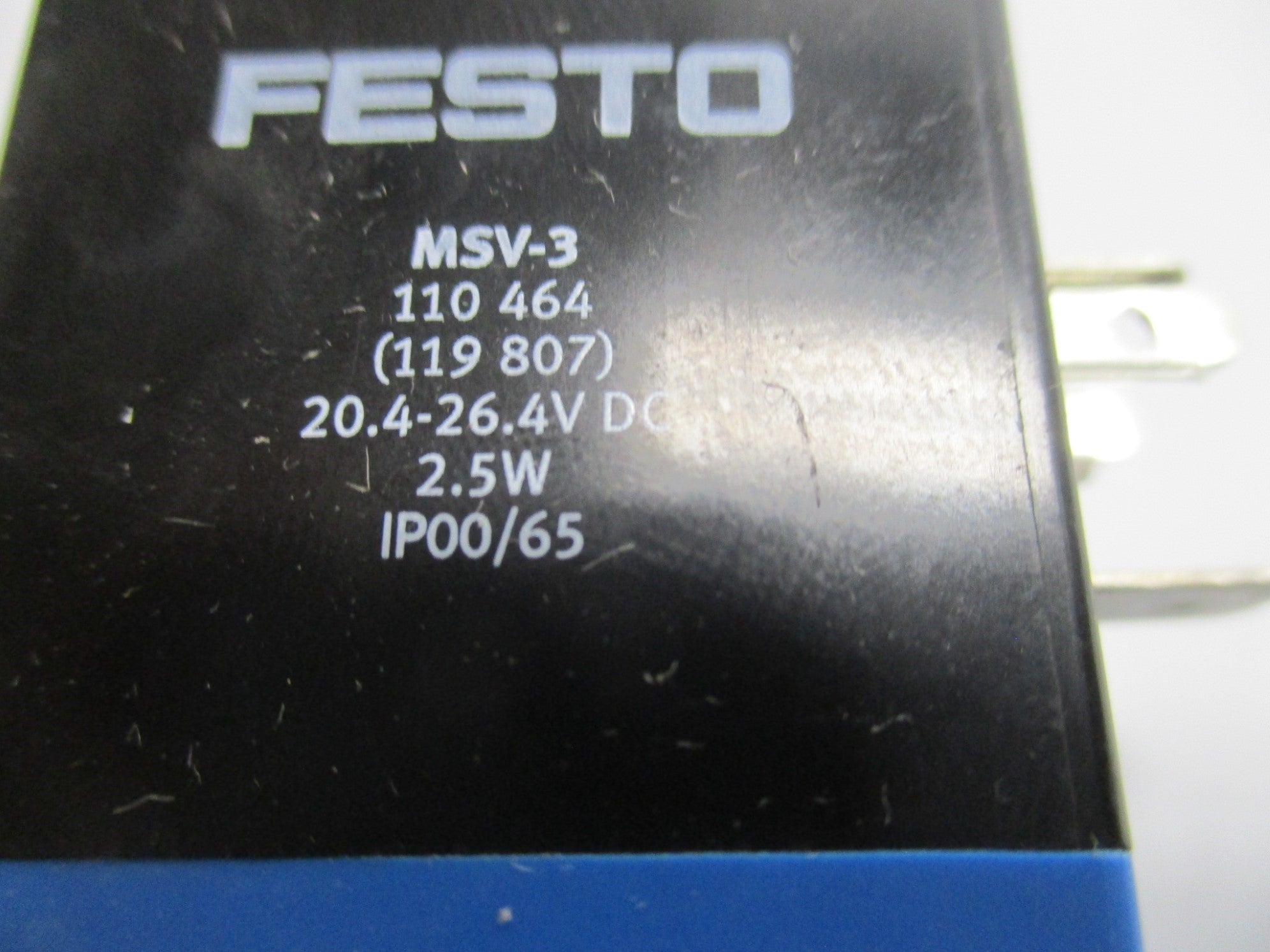 FESTO MVH-5-1/4-B 19701 20.4-26.4VDC 28-145PSI NSMP