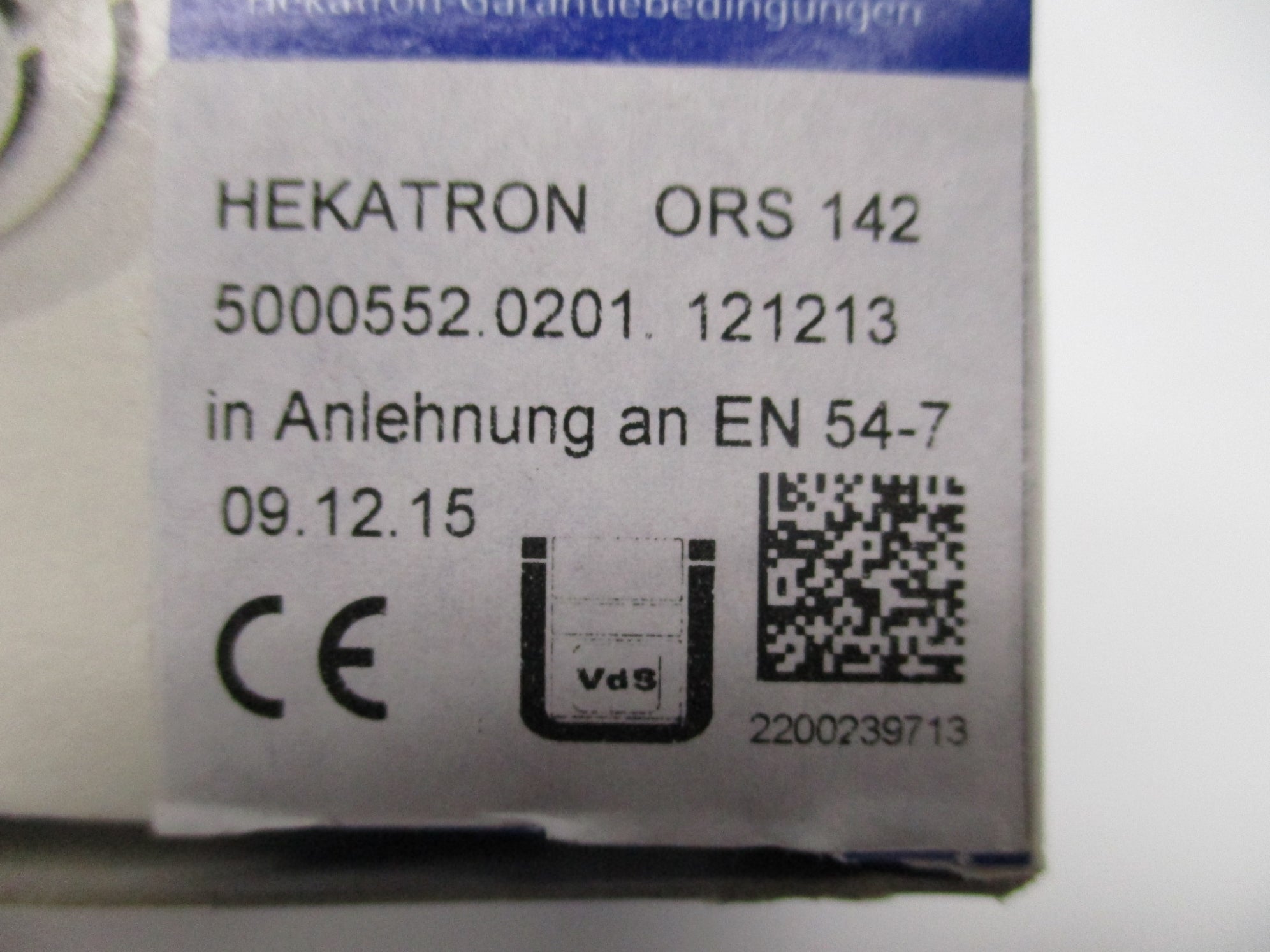 HEKATRON ORS142 NSFS