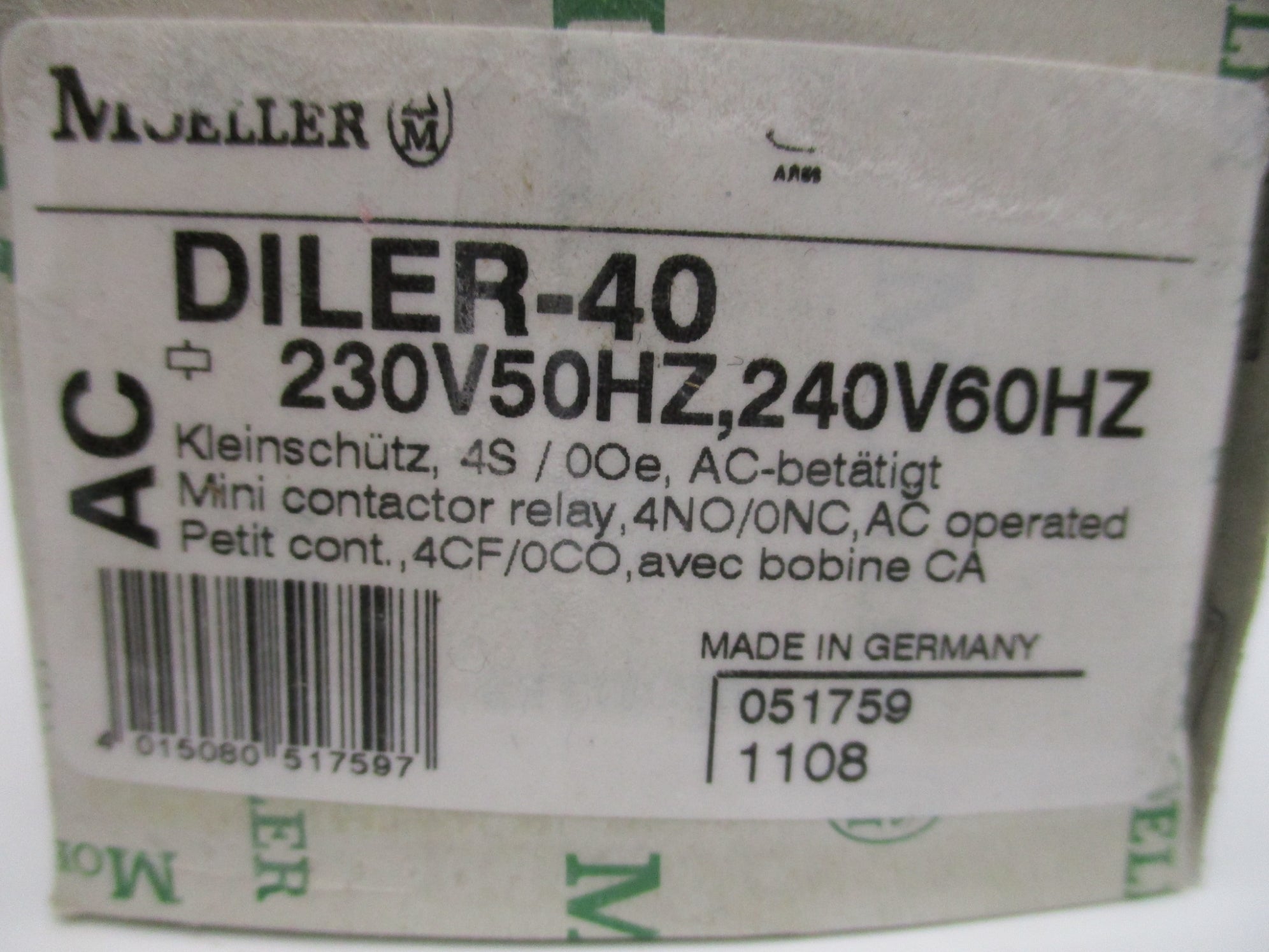 KLOCKNER MOELLER DILER-40 230V50HZ/240V60HZ NSMP