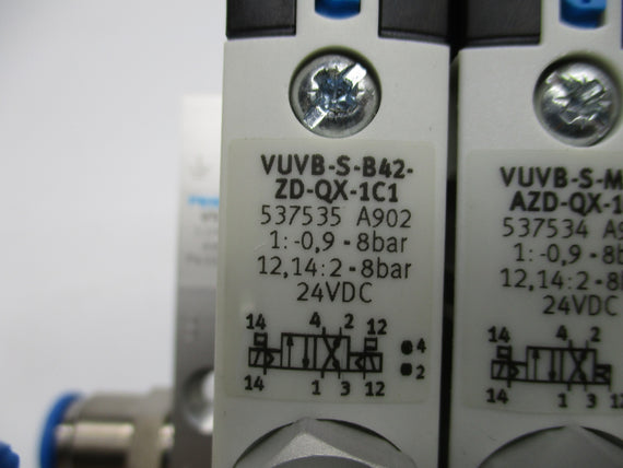 FESTO VUVB-S-B42-ZD-QX-1C1 537535 .9-8BAR 24VDC (AS PICTURED) NSNP