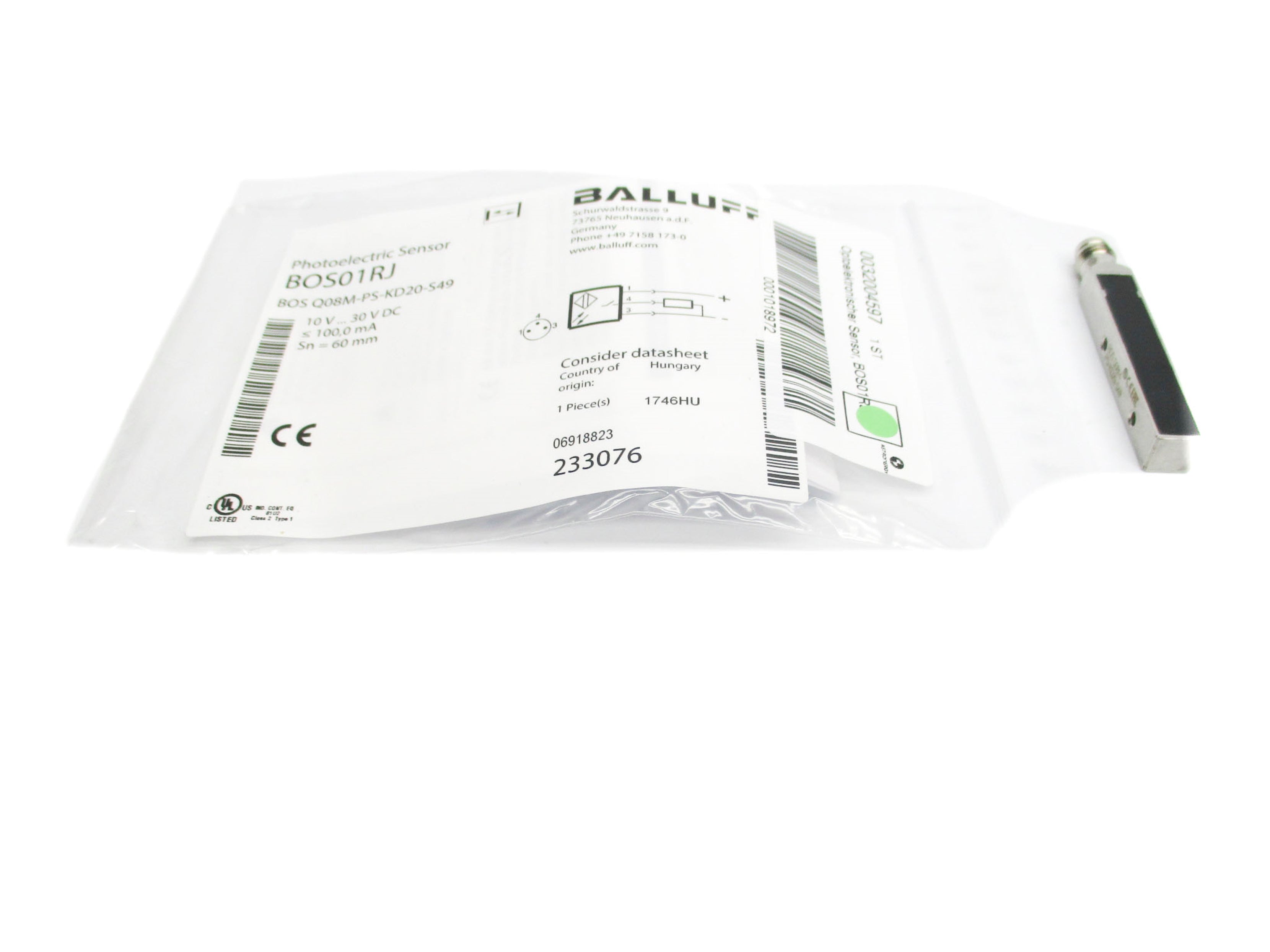 BALLUFF BOSQ08M-PS-KD20-S49 NSMP