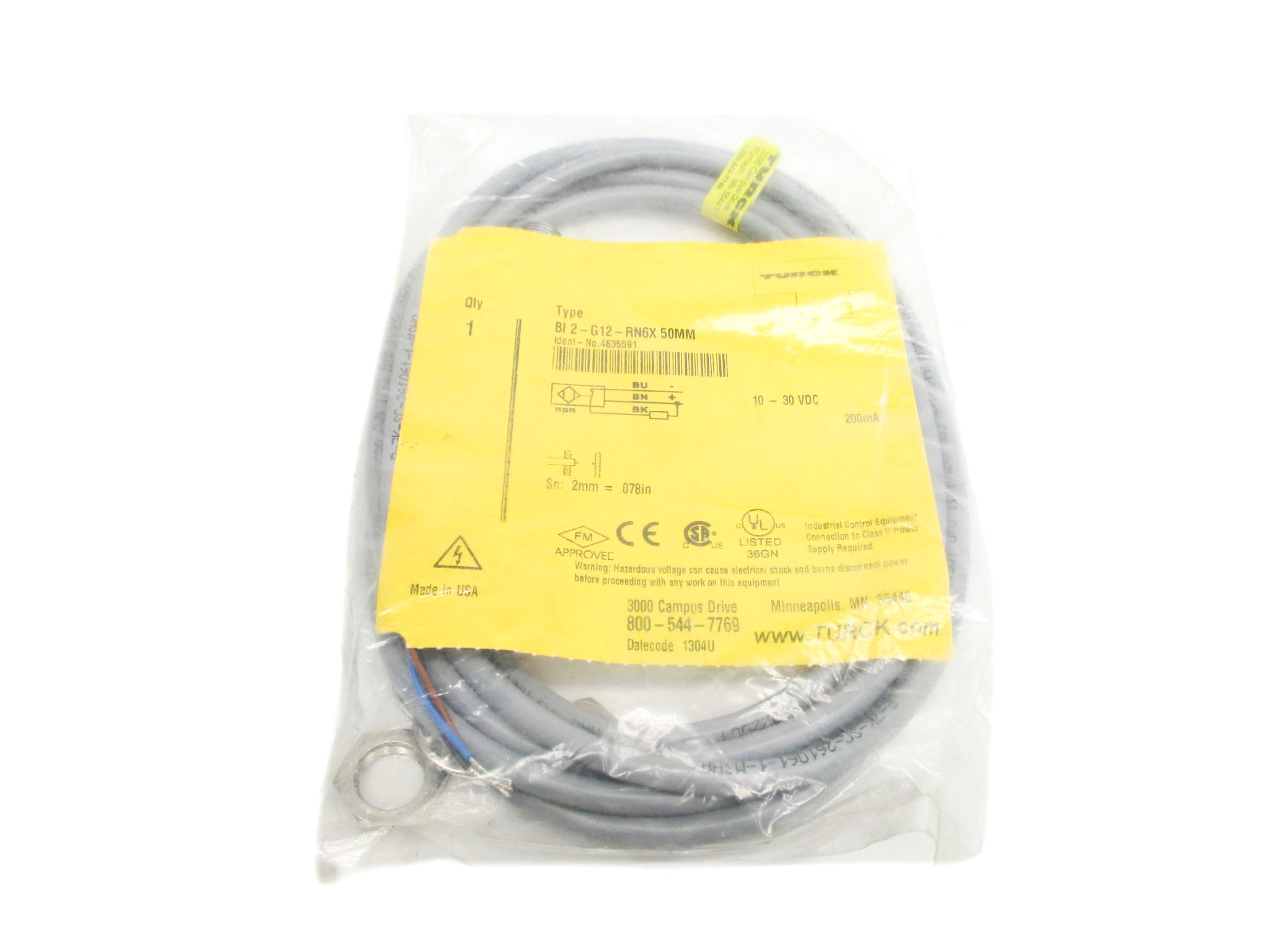 TURCK BI2-G12-RN6X (50MM) NSMP