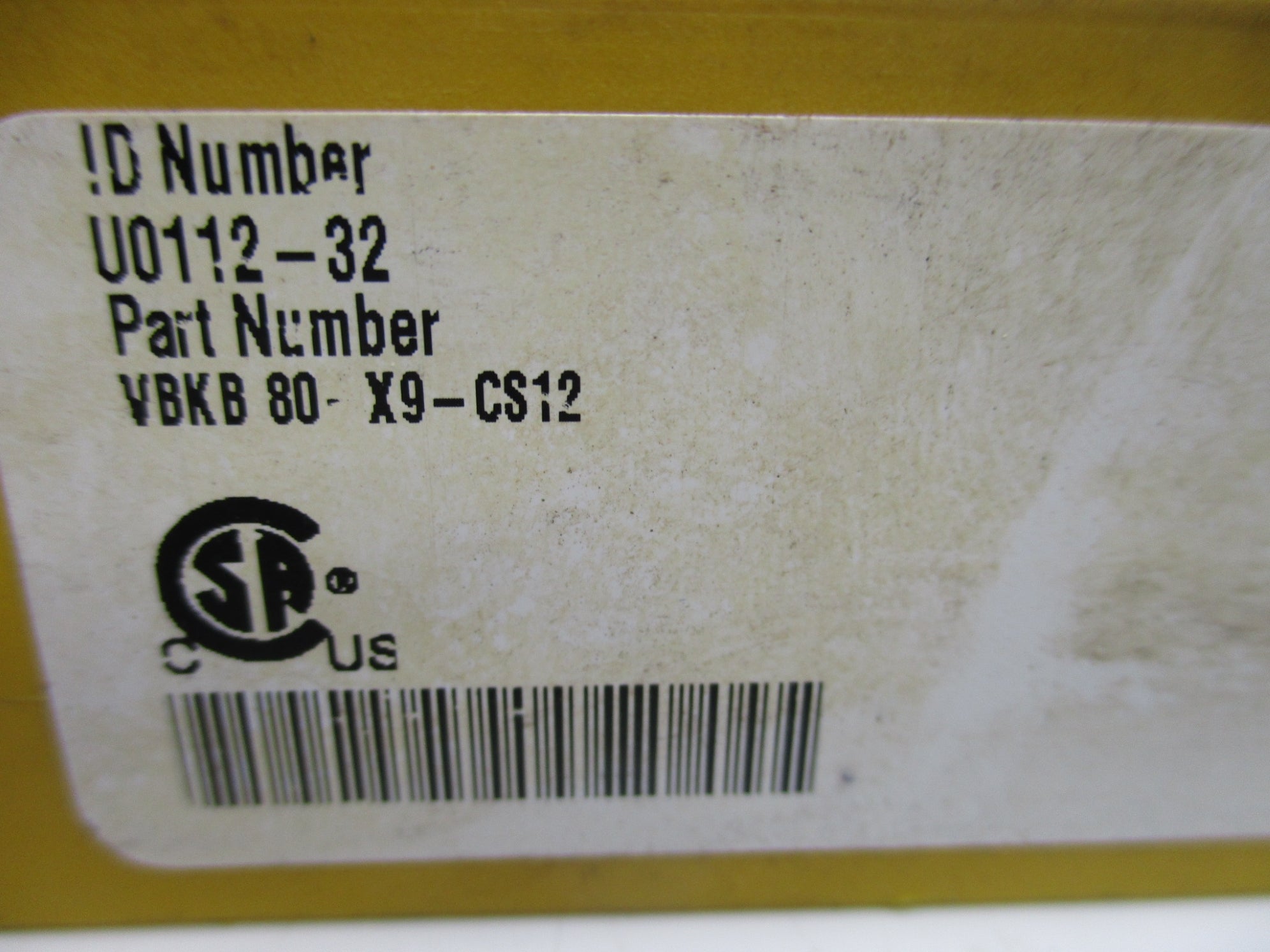 TURCK VBKB80-X9-CS12 U0112-32 UNMP