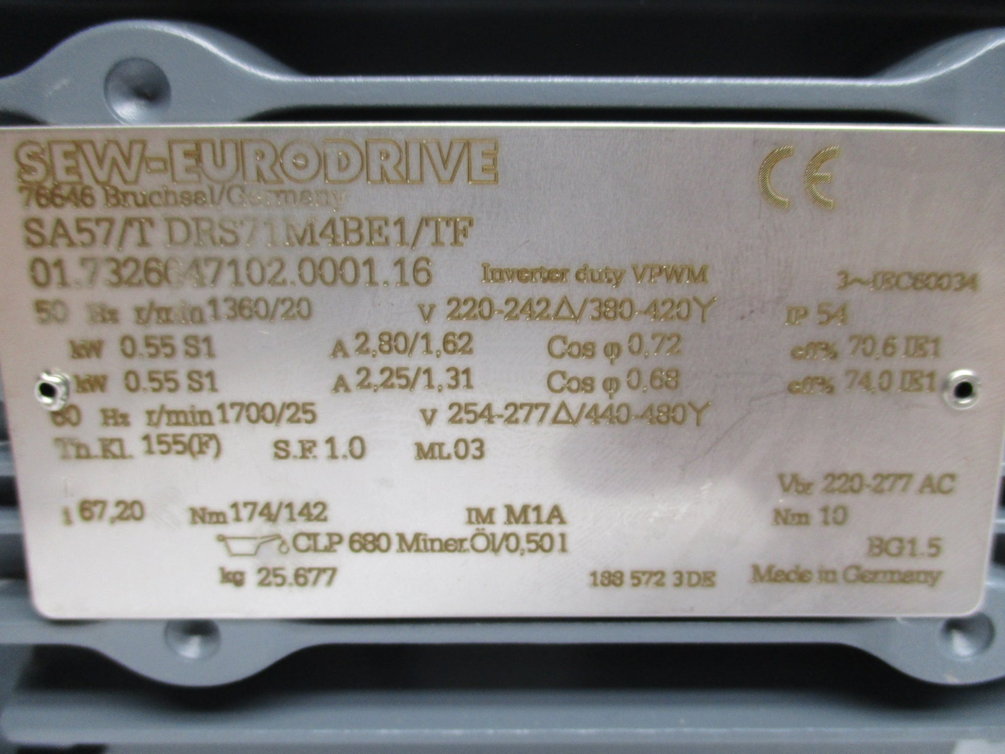 SEW-EURODRIVE SA57/TDRS71M4BE1/TF NSNP