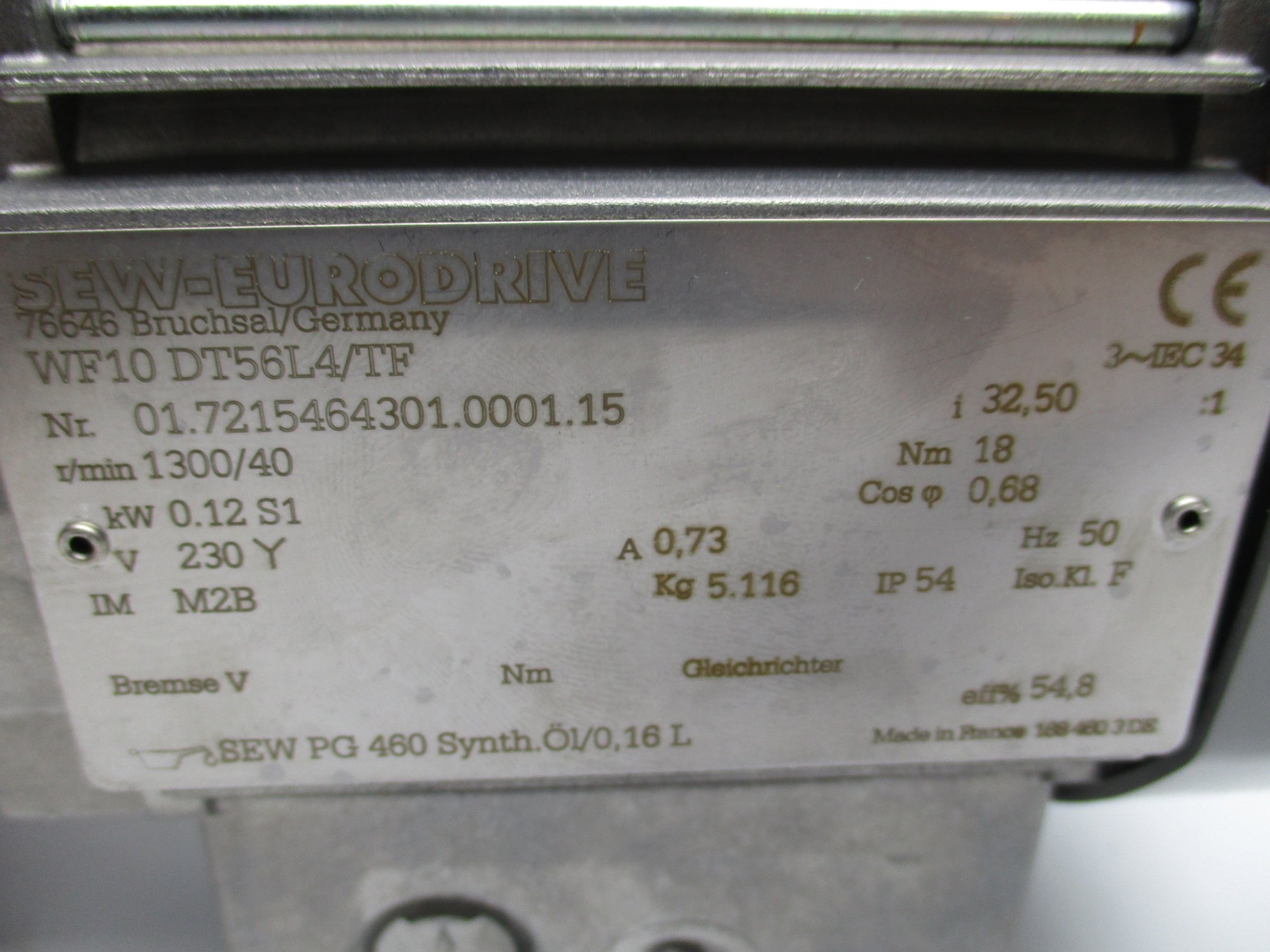 SEW-EURODRIVE WF10DT56L4/TF NSNP