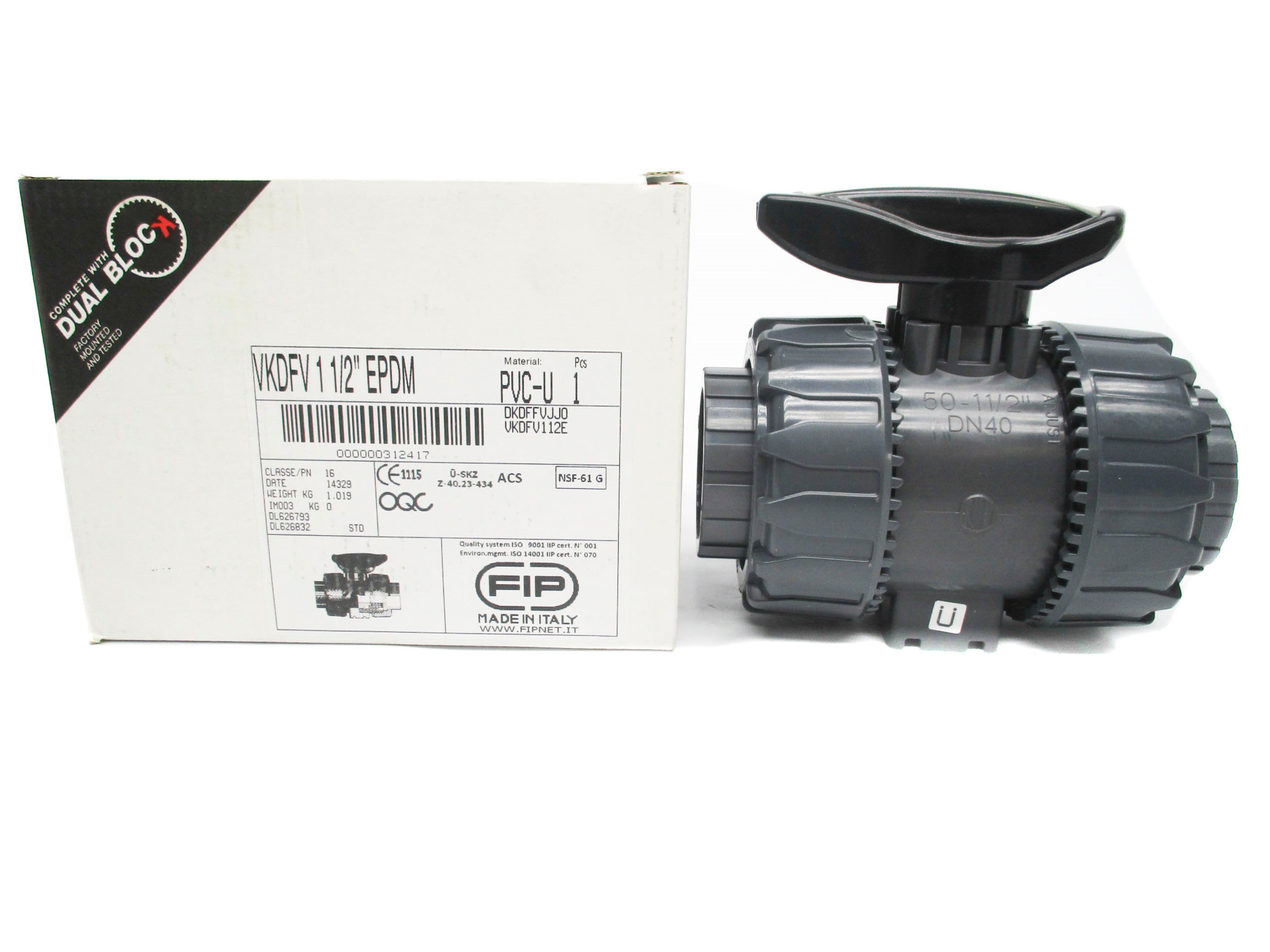FIP VKDFV11/2"EPDM NSMP