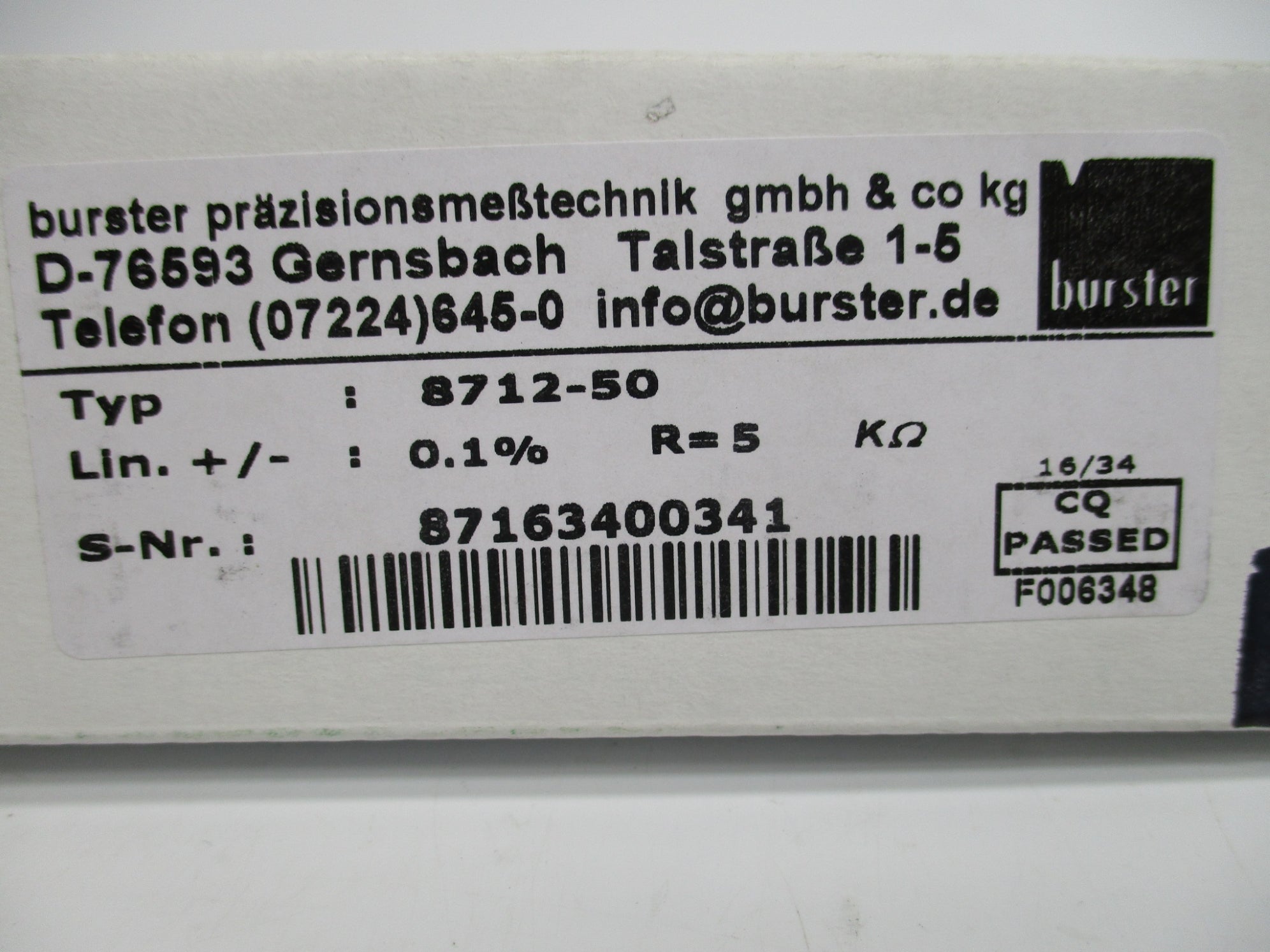 BURSTER 8712-50 NSMP