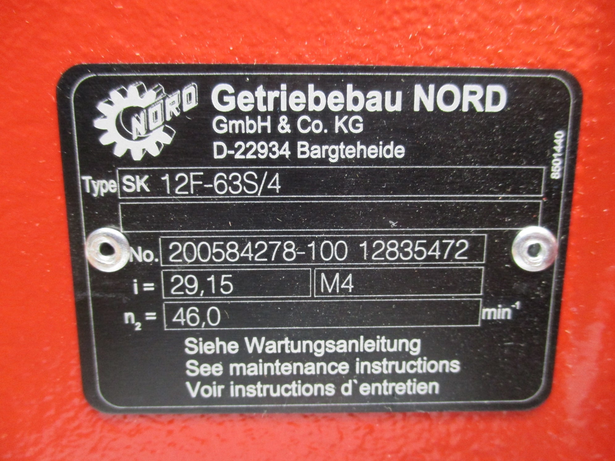 NORD SK63S/4 12F-63S/4 NSNP