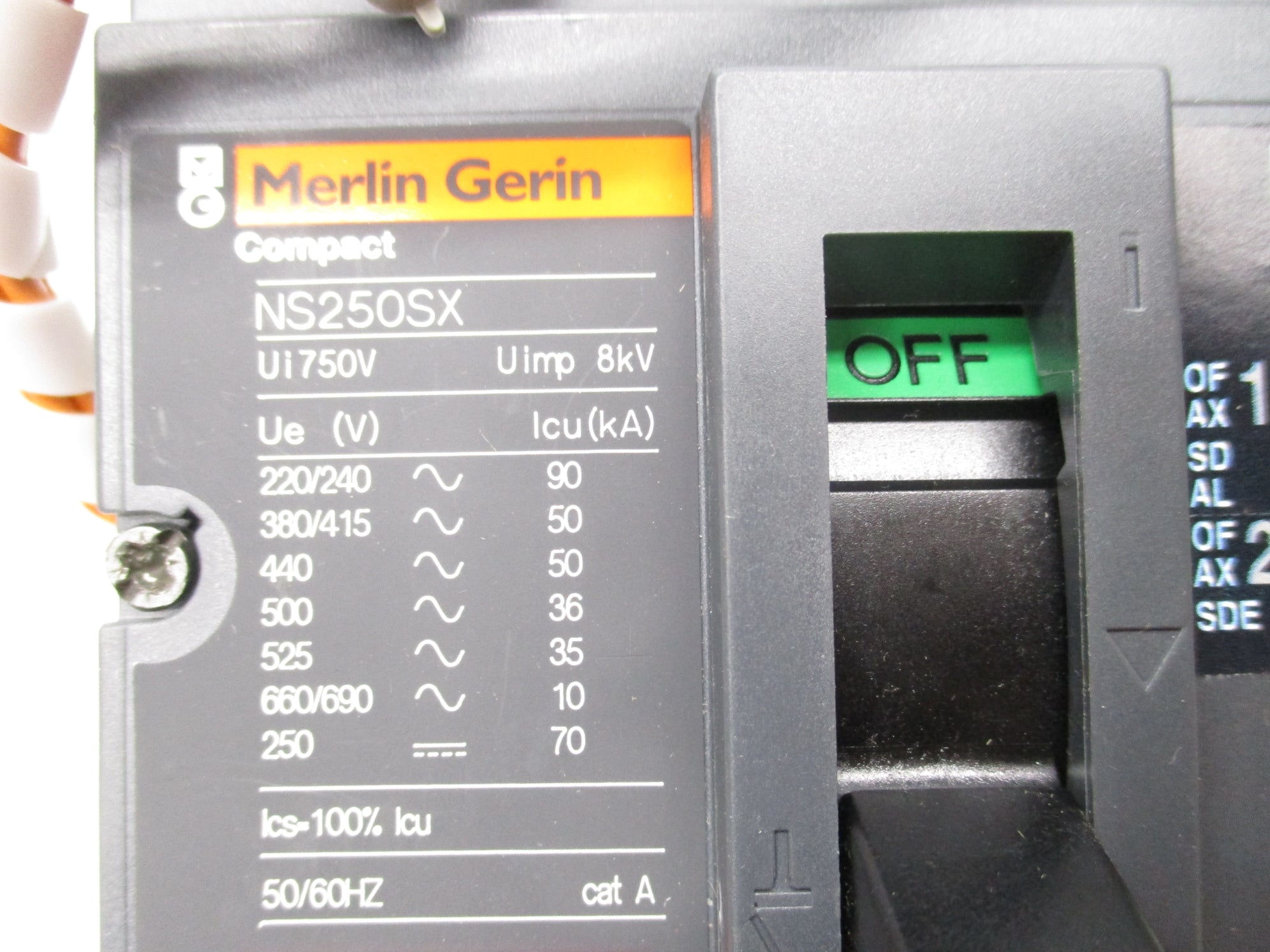 MERLIN GERIN NS2500SX 750V 250A UNMP