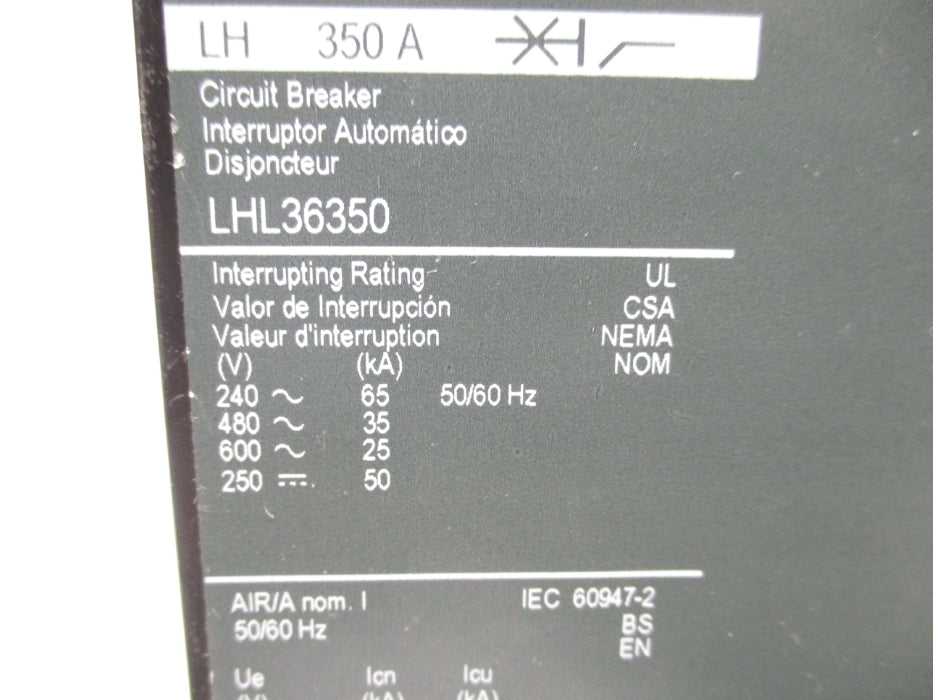 SQUARE D LHL36350 350A 250V NSNP
