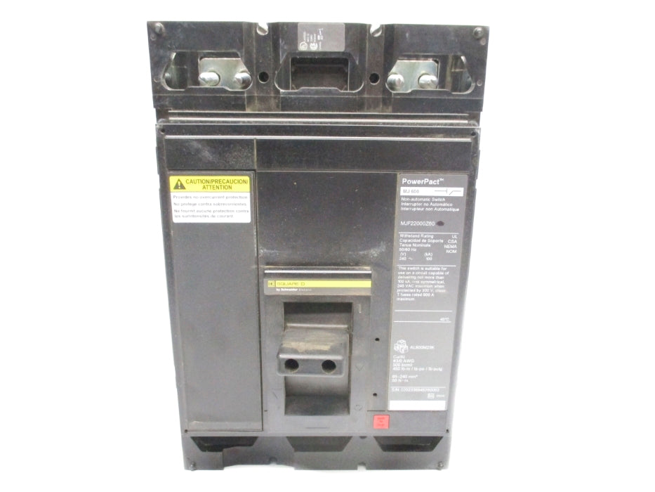 SQUARE D MJF22000Z60 240V UNMP
