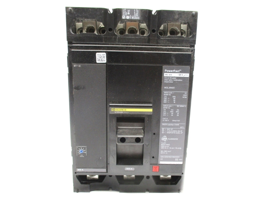 SQUARE D MGL36400 400A 600V UNMP