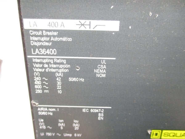 SQUARE D LA36400 600V 400A NSNP