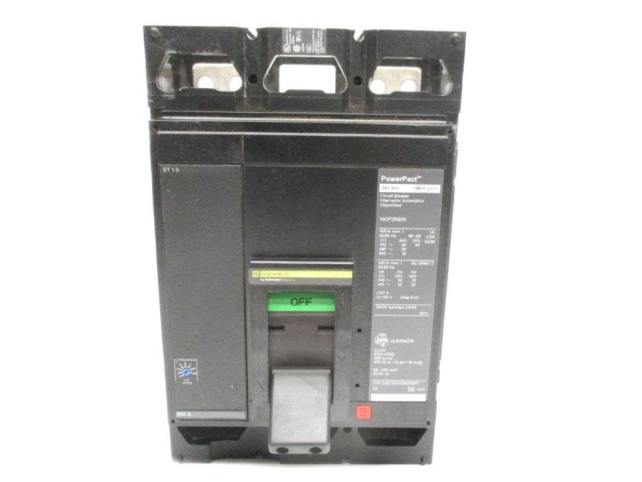 SQUARE D MGP26800 SER. 2 800A 600V UNMP