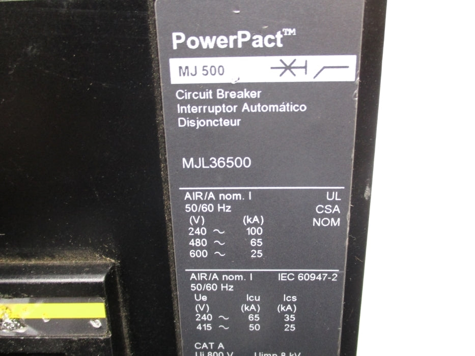 SQUARE D MJL36500 500A 600V NSNP