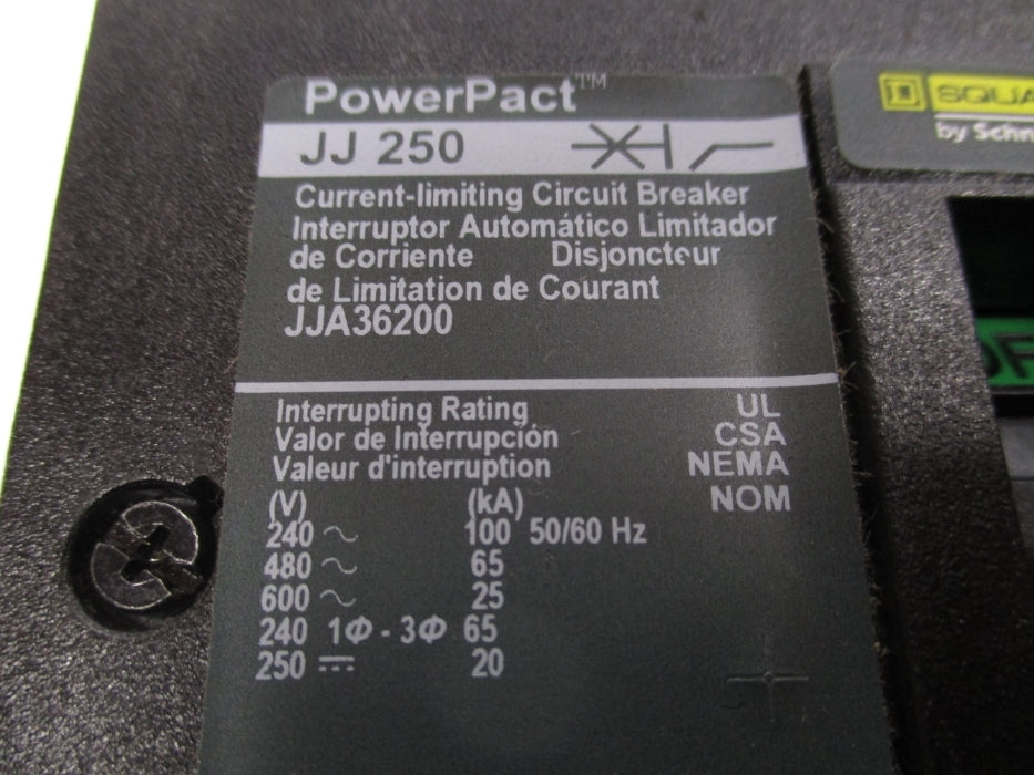 SQUARE D JJA36200 200A 600V NSNP